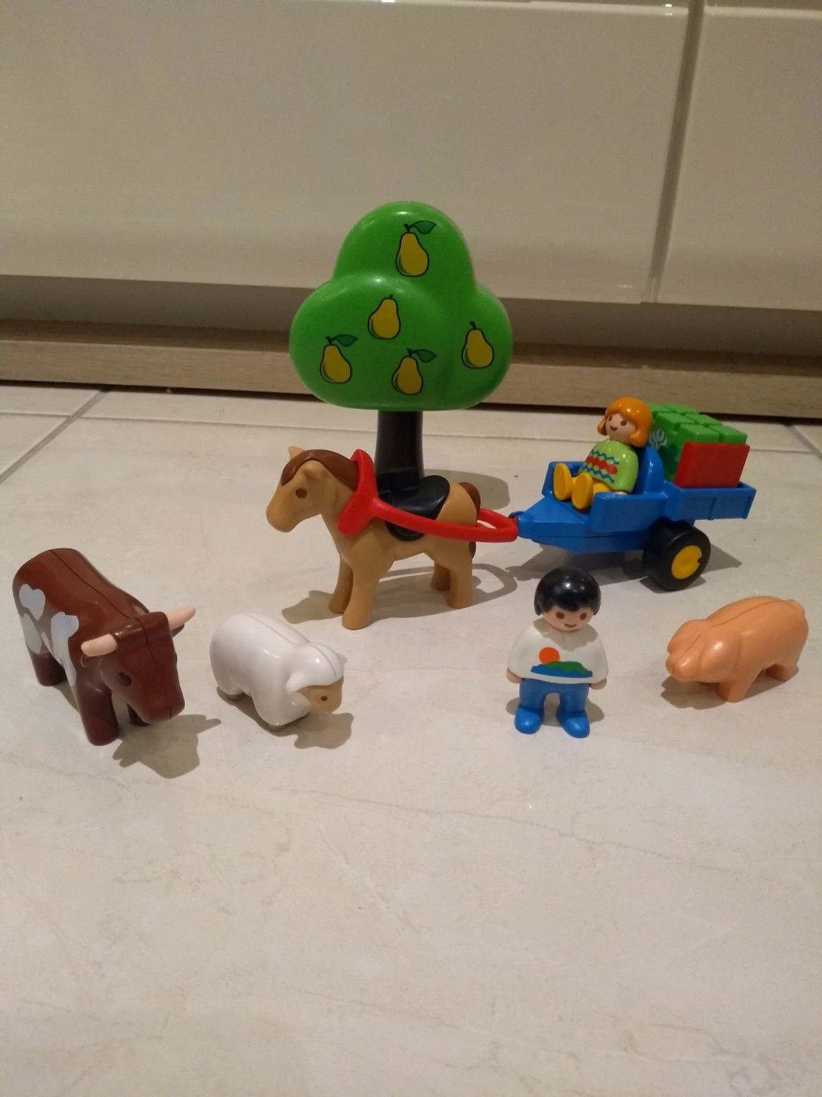 Playmobil 6620 Enfants/charrette/animaux - Playmobil - Achat