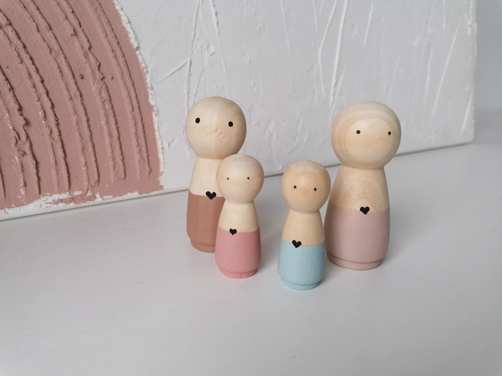 Handmade peg dolls
