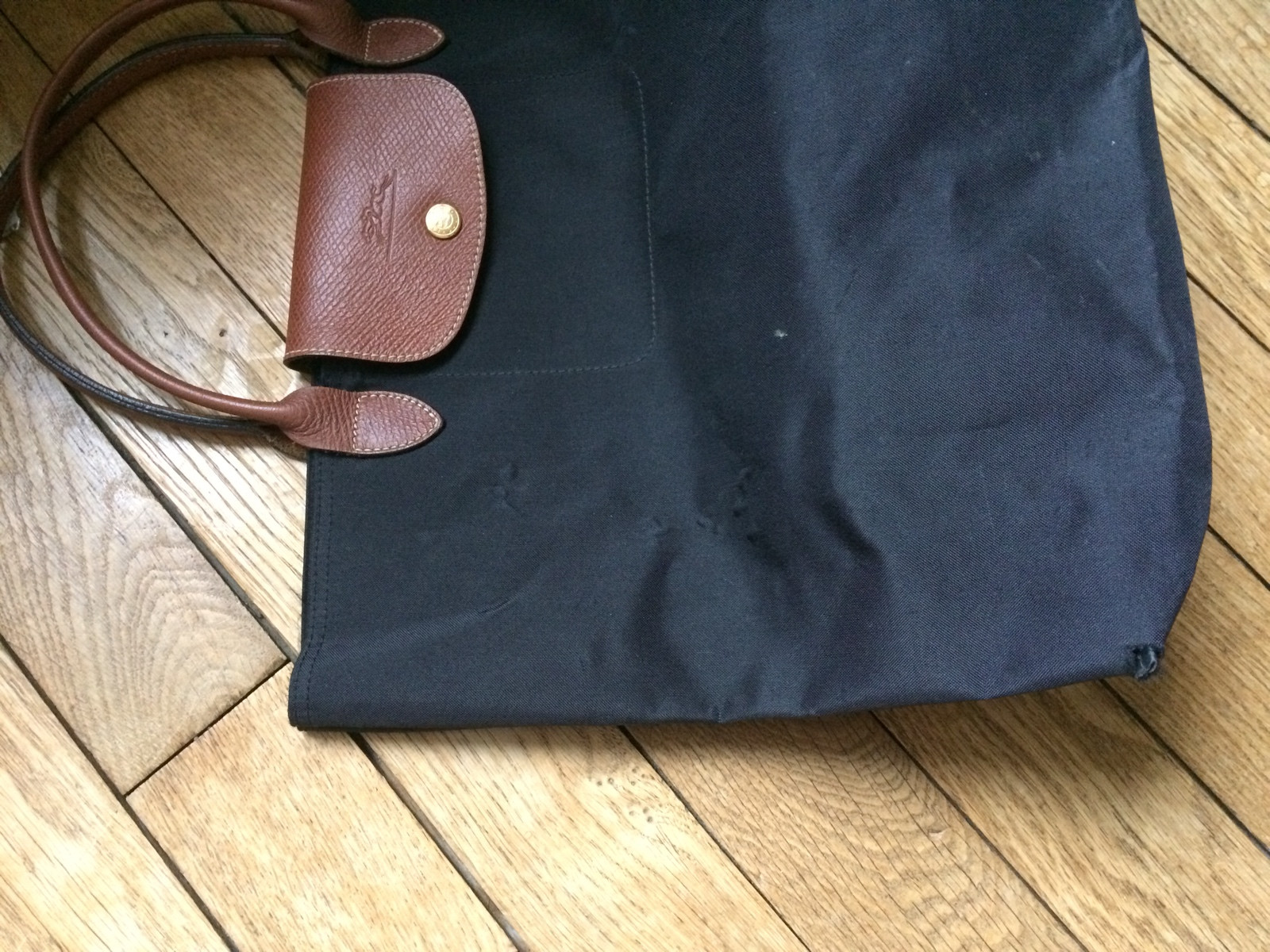 Pliage sac à main Longchamp Noir en Polyester - 39731676