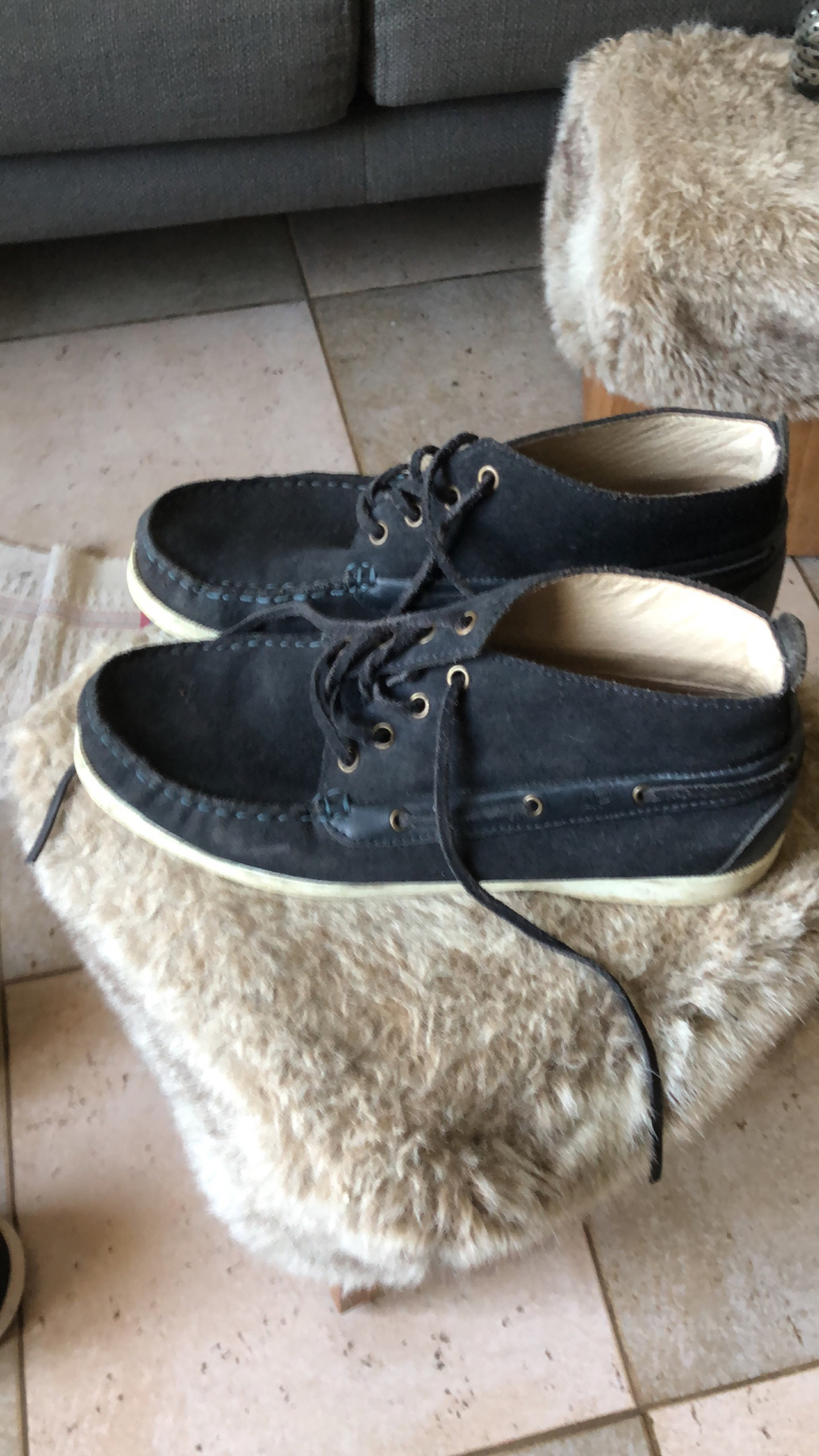 Chaussures bateau montantes bleue AP Vinted