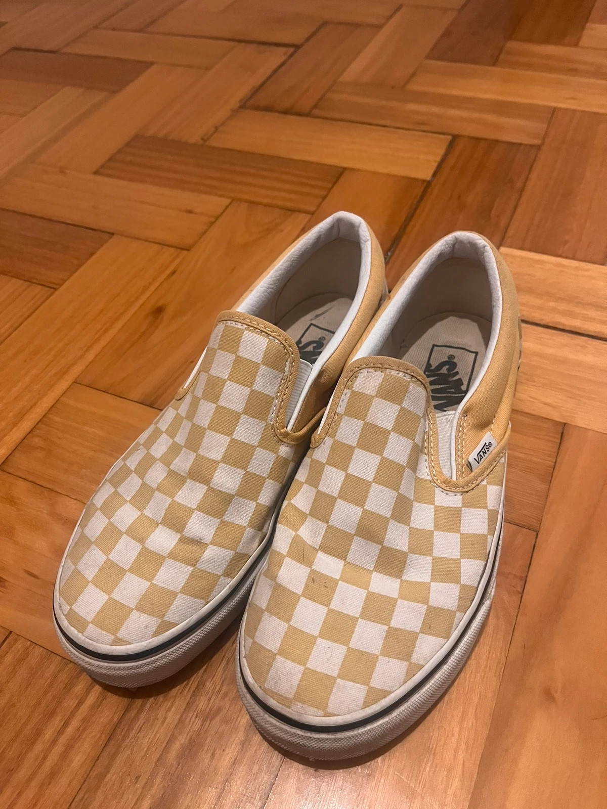 Vans cuadros amarillas Vinted