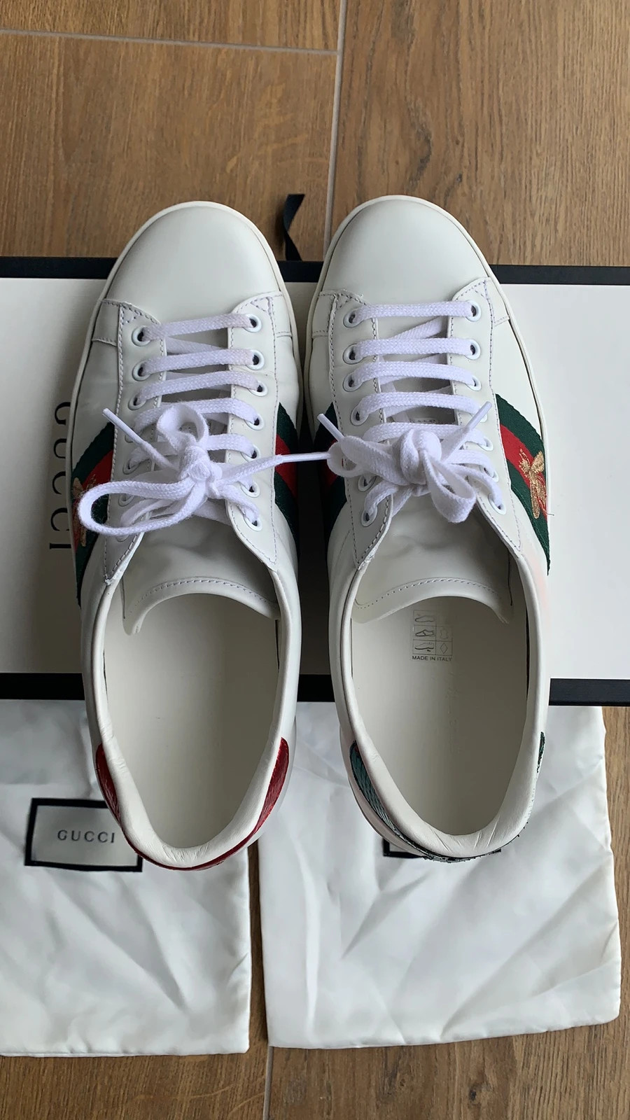 Baskets chaussures GUCCi Ace Abeilles brod es Vinted