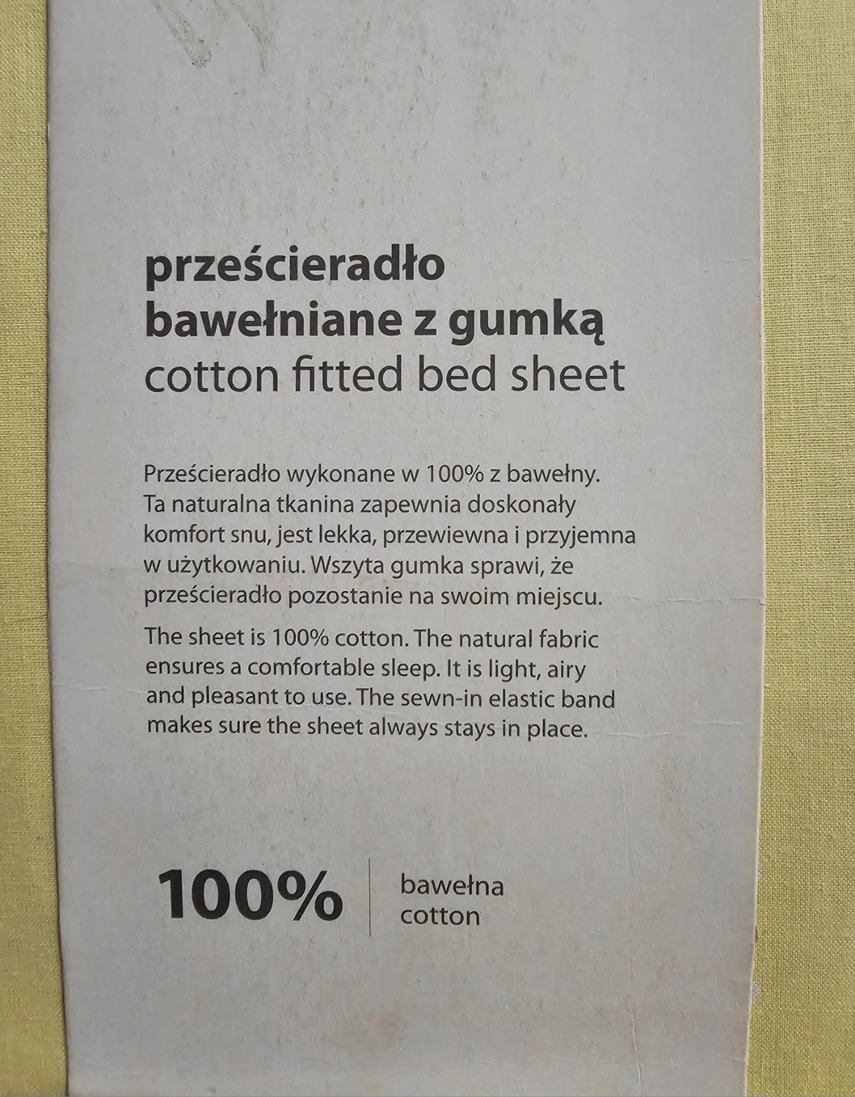 Prześcieradło bawełniane z gumką Homeyou 140