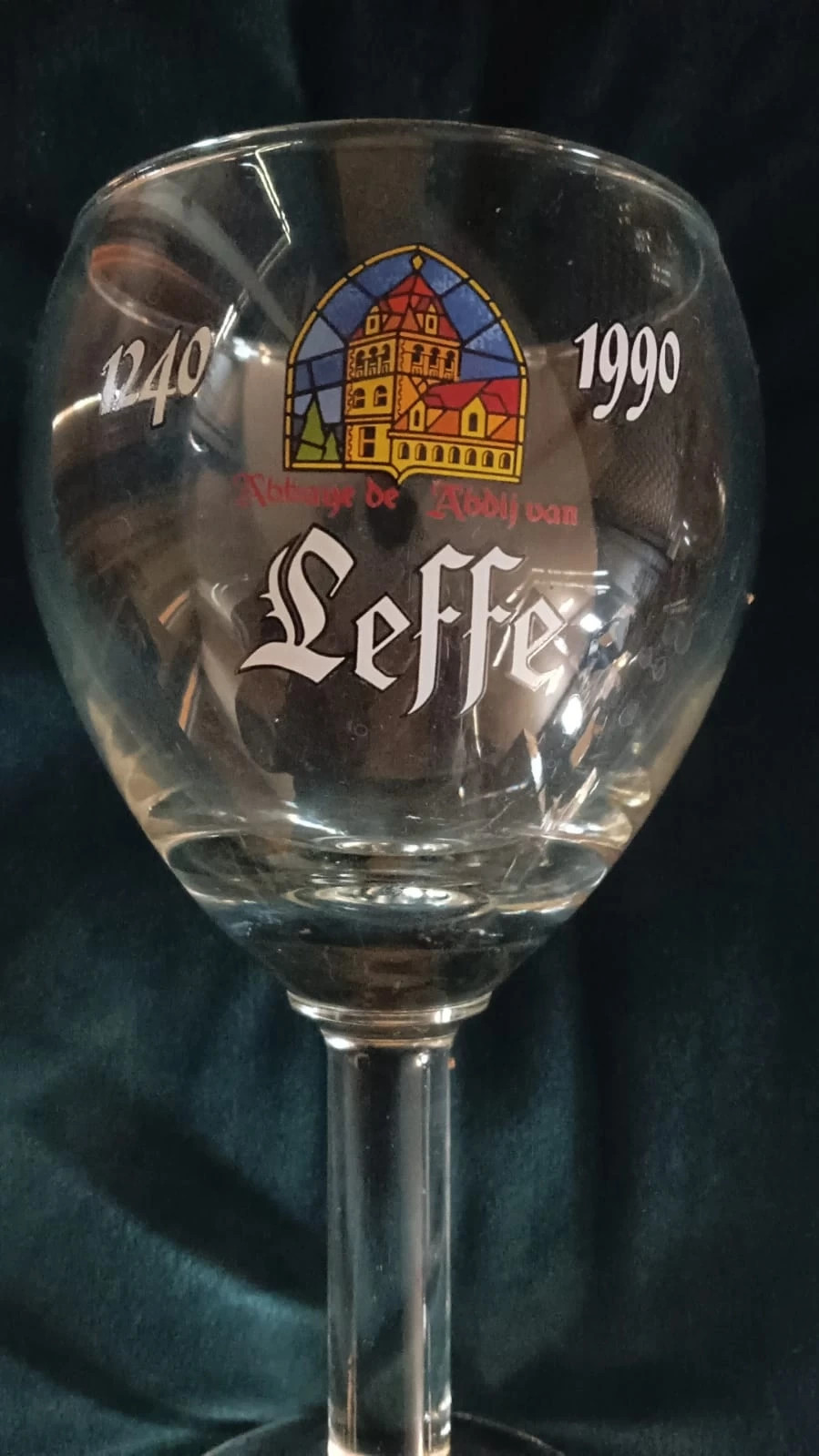 verre anniversaire 1990 Leffe collection