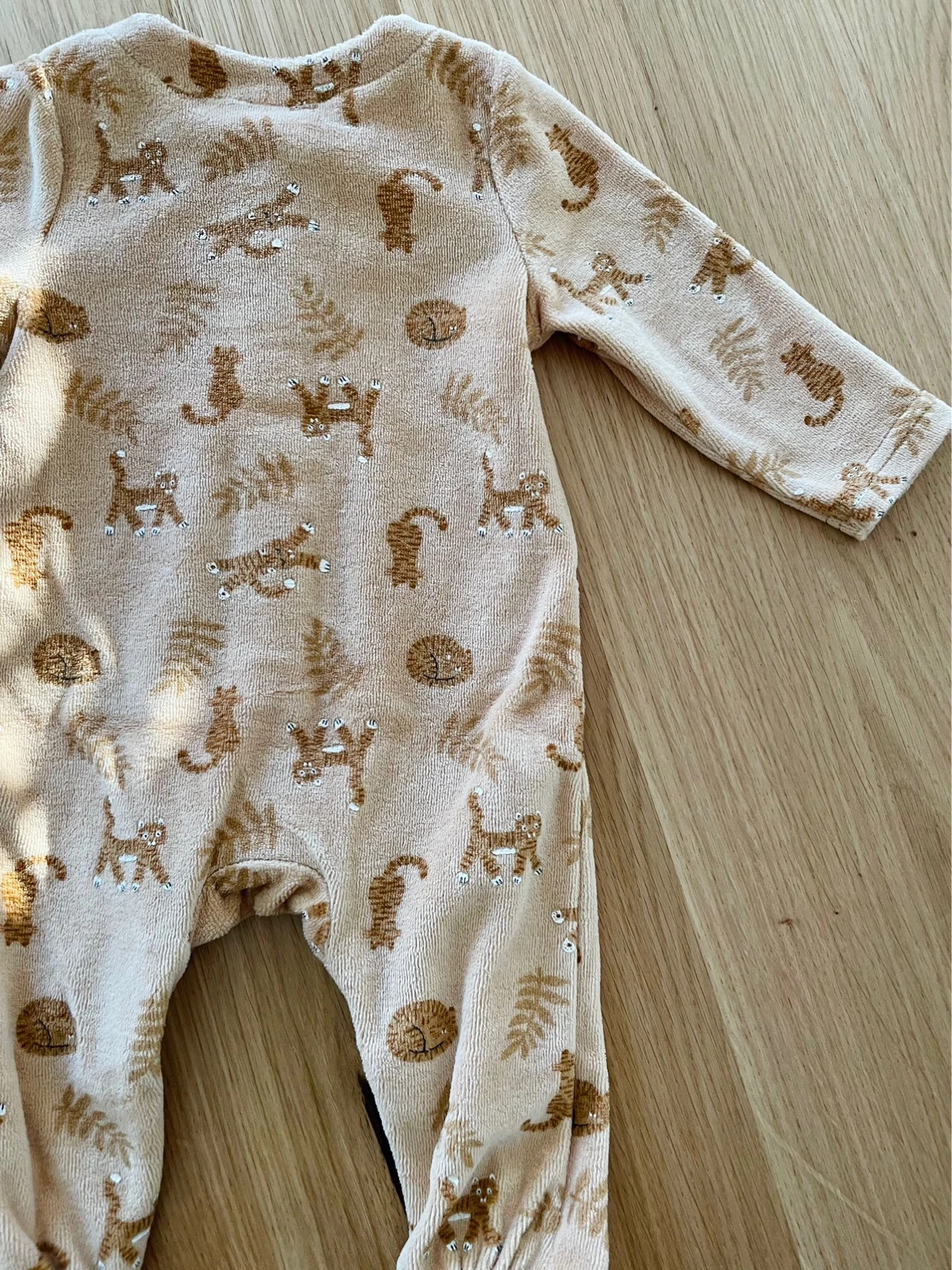 pyjama bébé velours ours - HEMA