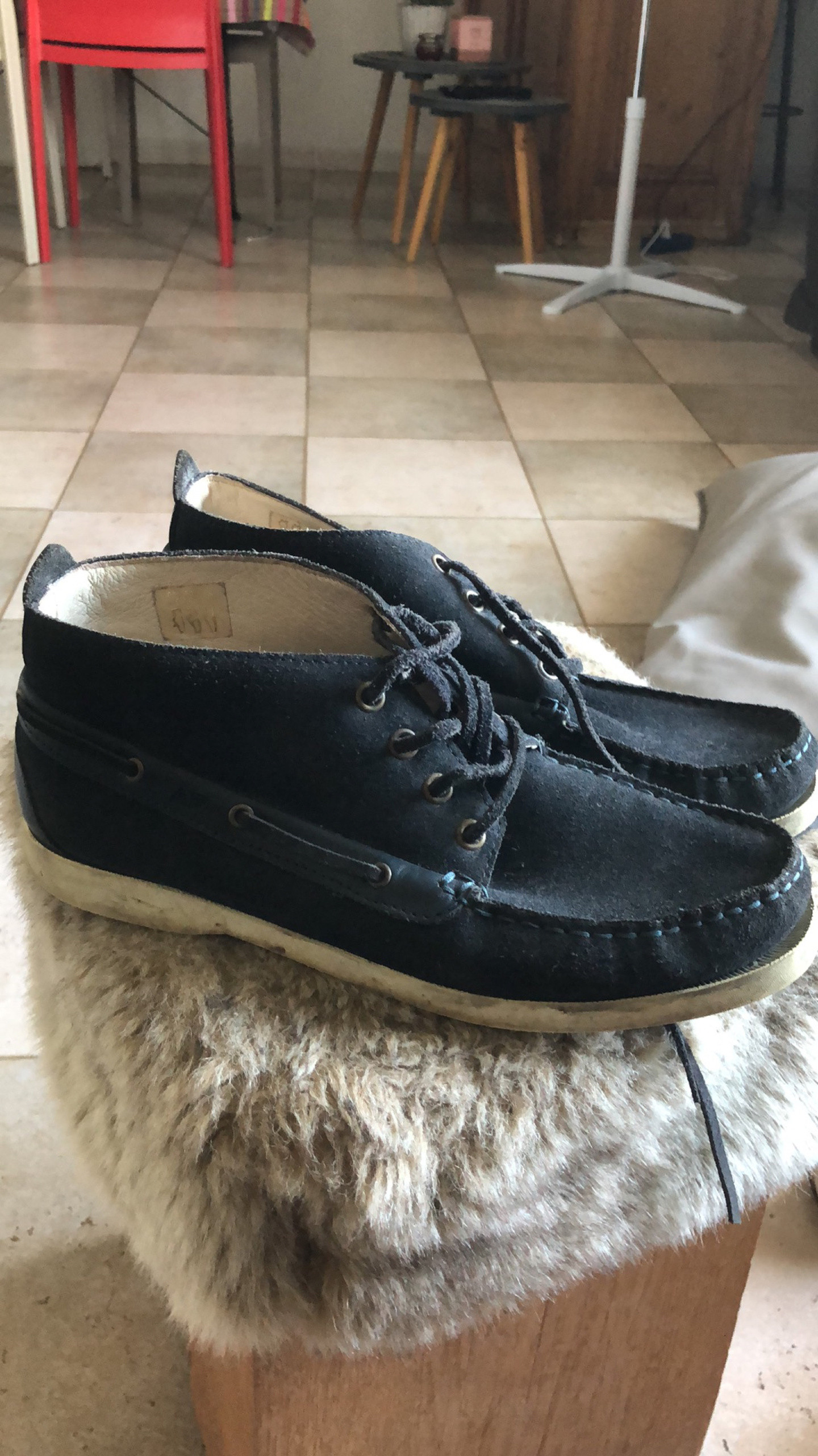 Chaussures bateau montantes bleue AP Vinted