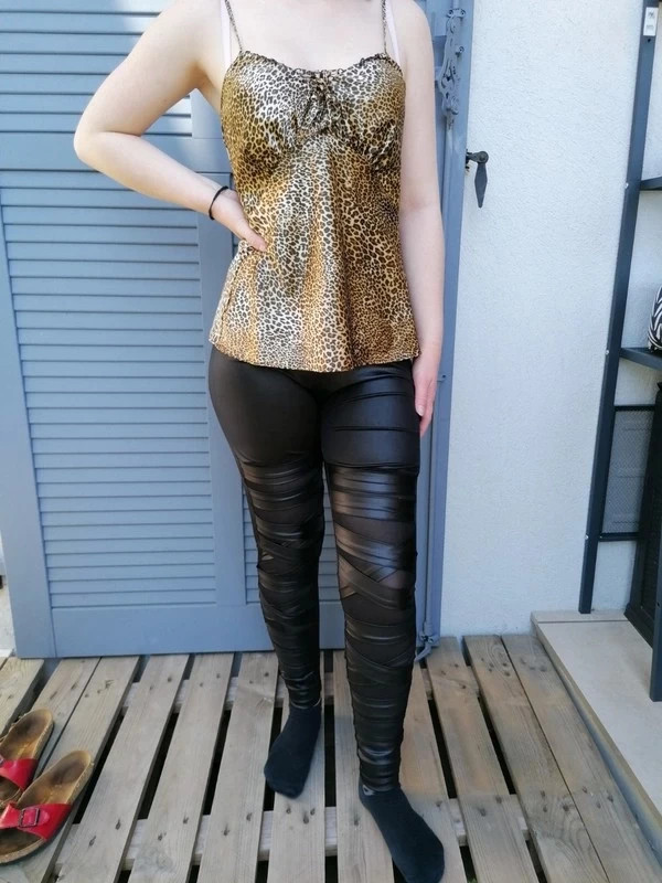 Legging huil transparent et crois