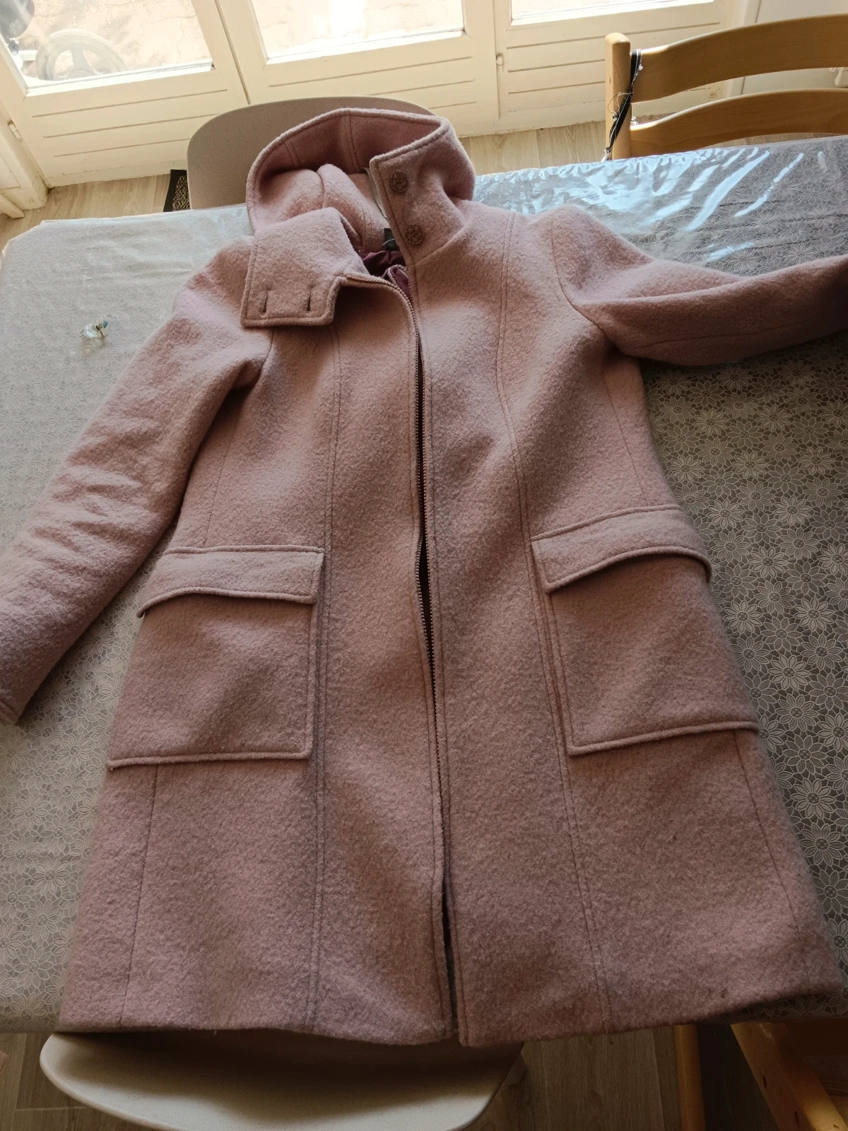 Manteau de grossesse et portage Mamalila en laine Anthracite Taille XS