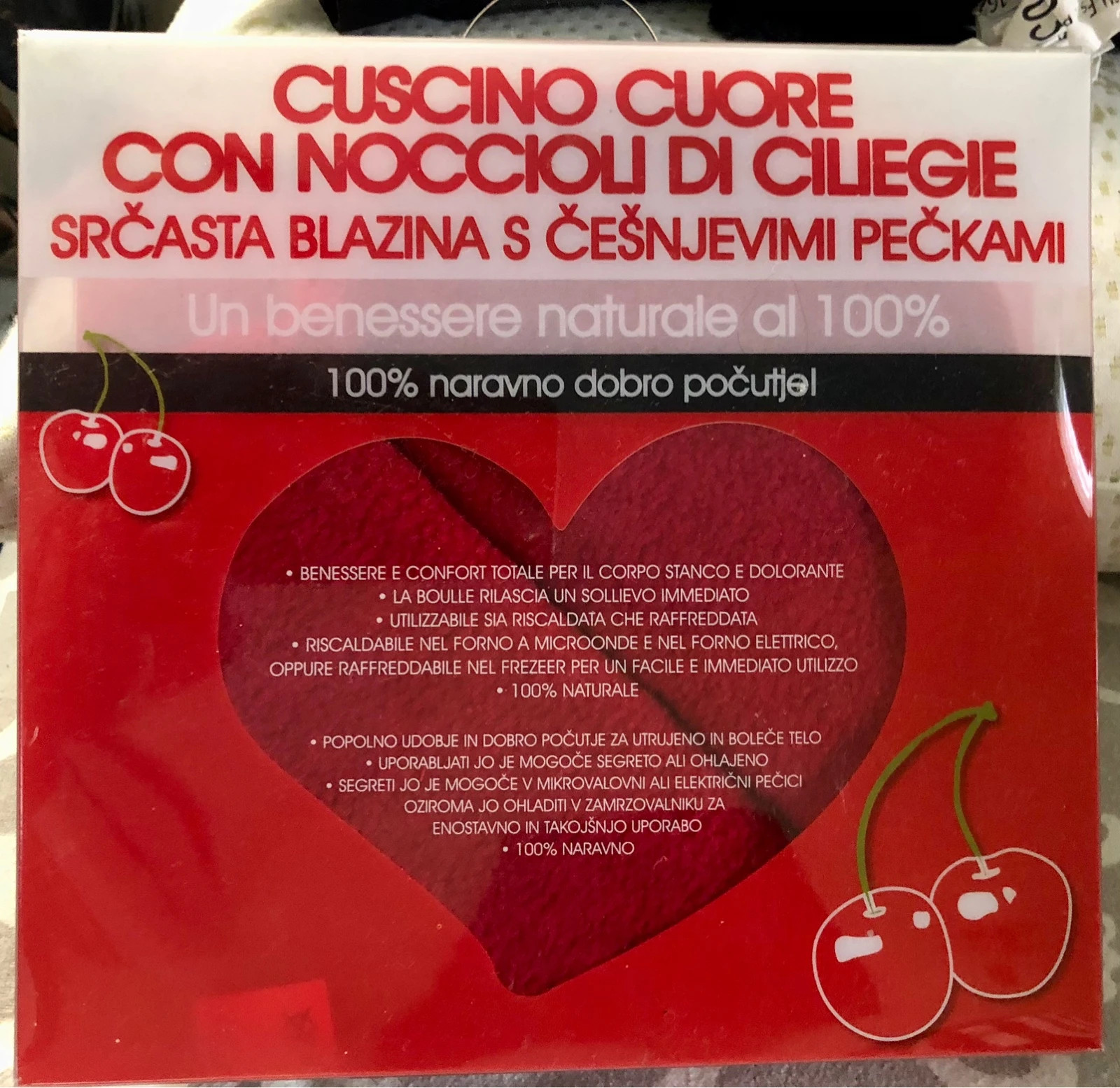 Scalda cuore con noccioli di ciliegie 🍒