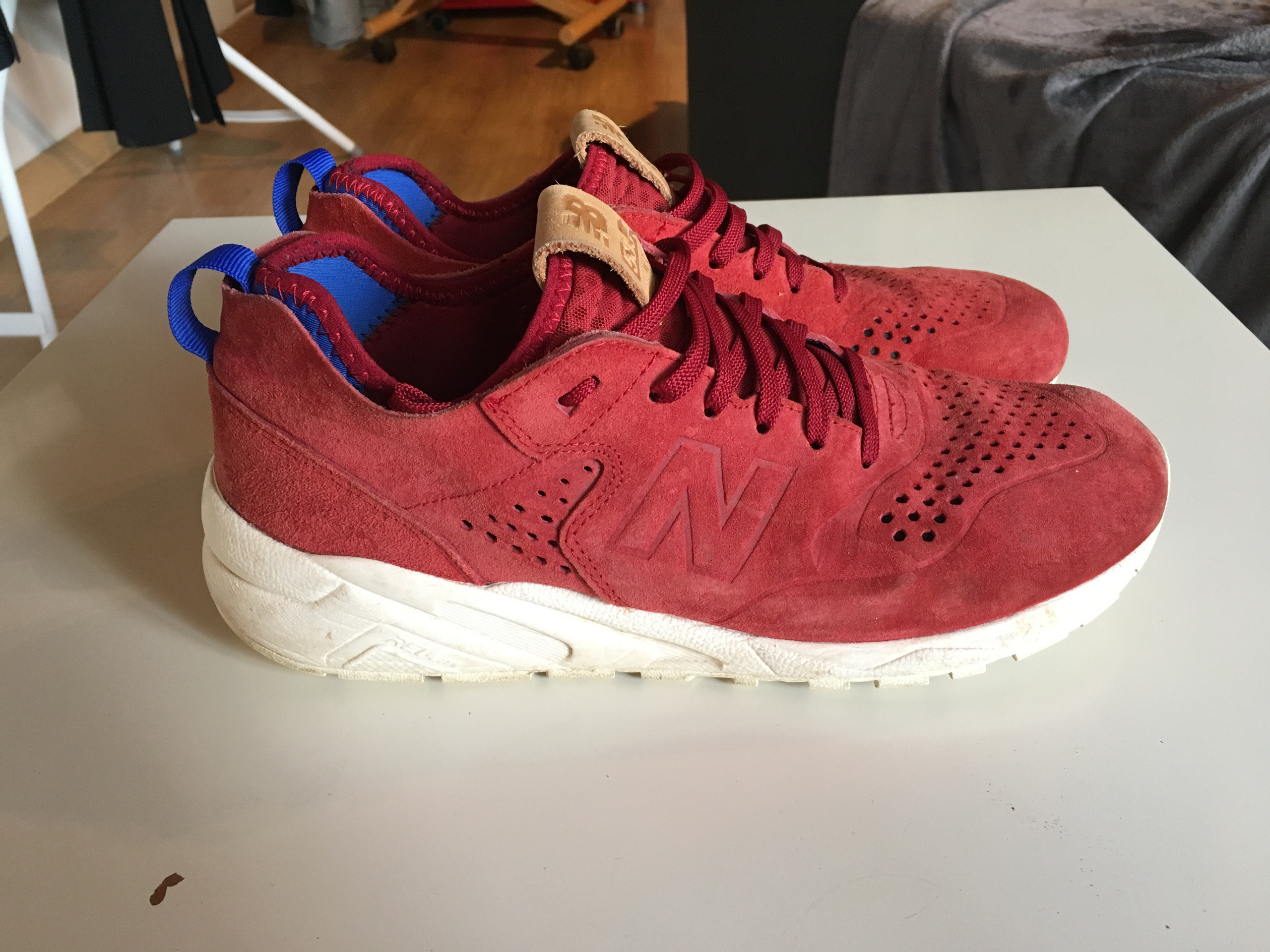 New Balance 580 Deconstructed Burgundy Off White