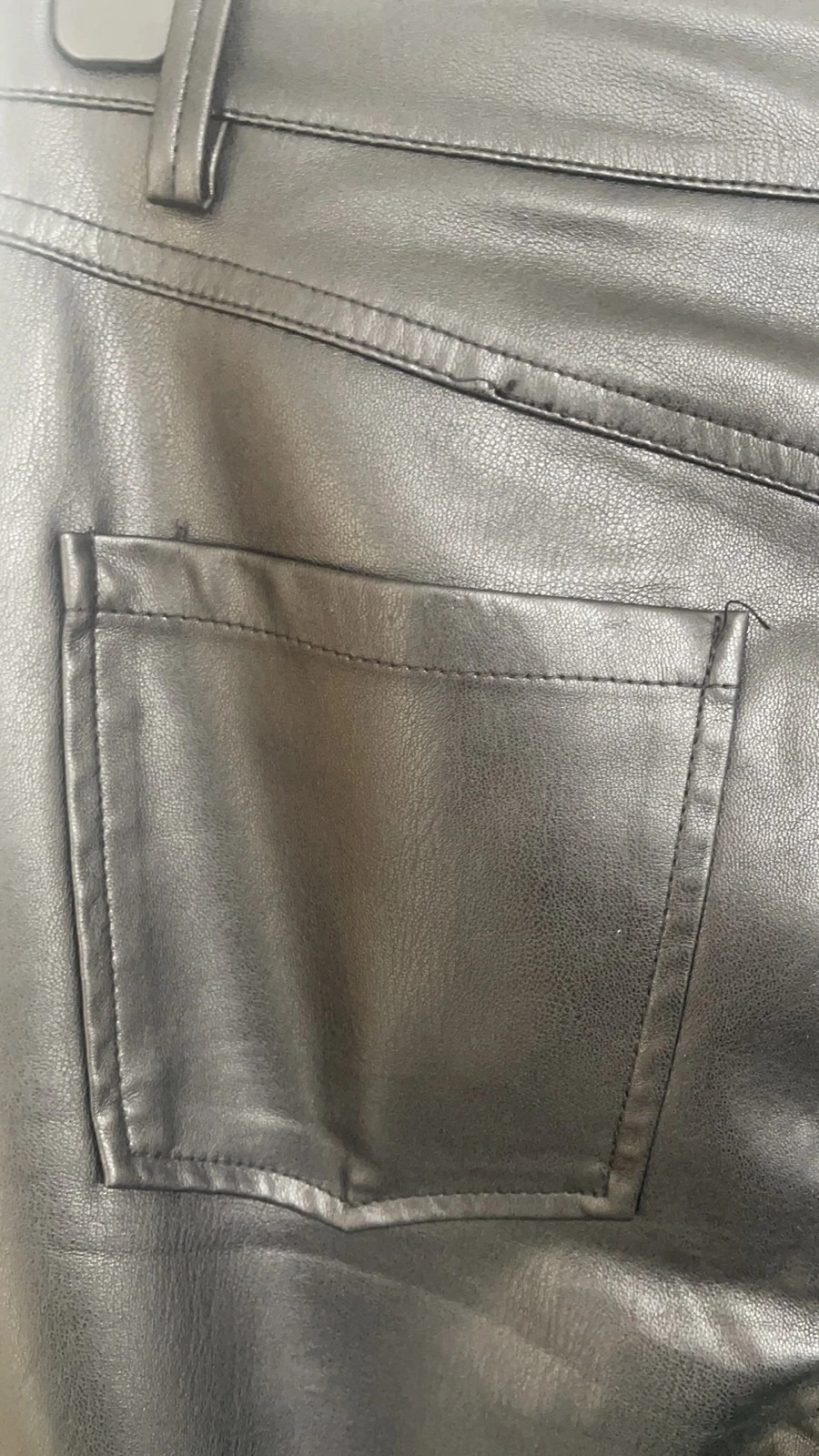 Tesco faux 2025 leather trousers