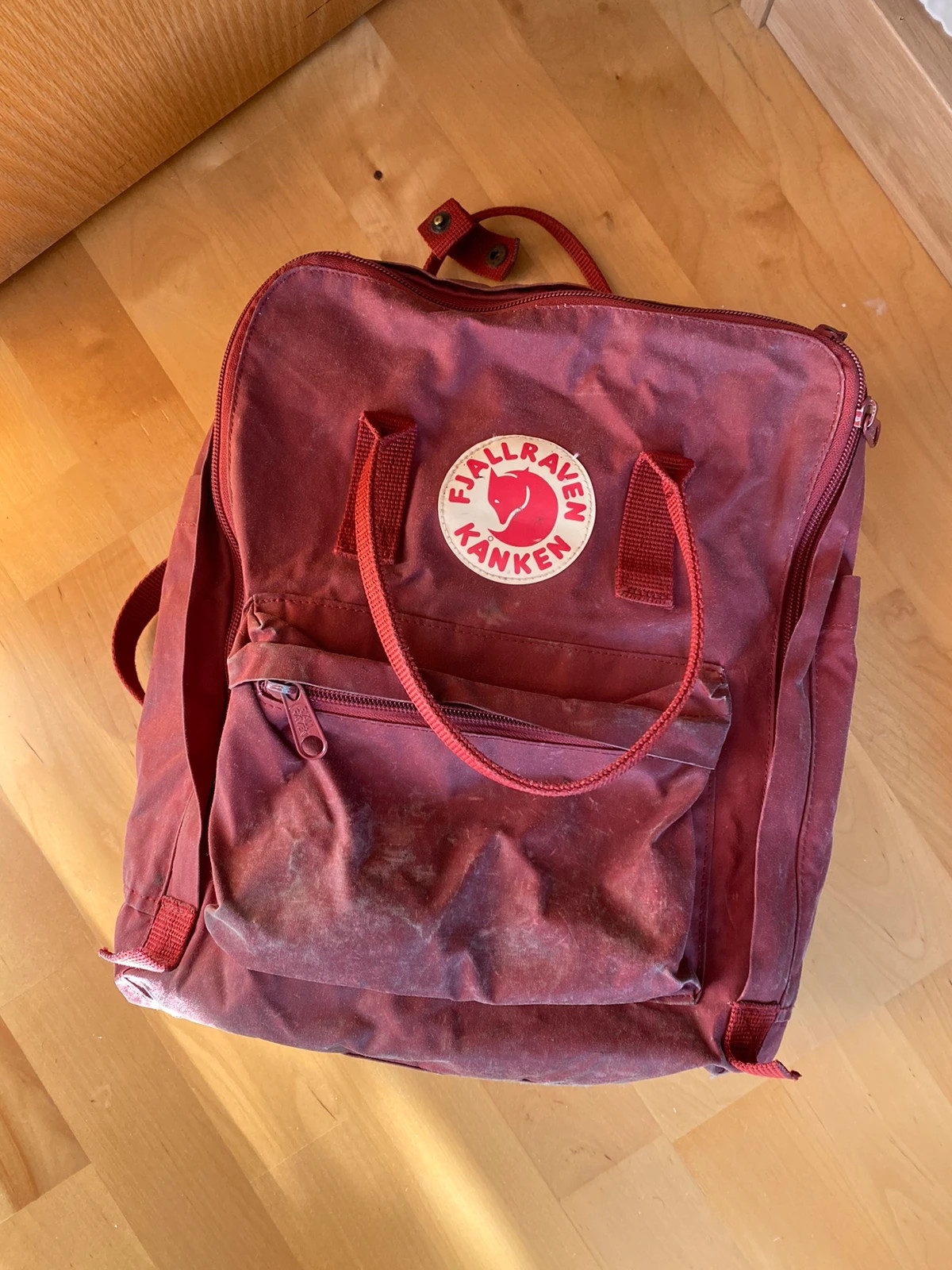 Fjallr ven Kanken Rucksack Rot Vinted