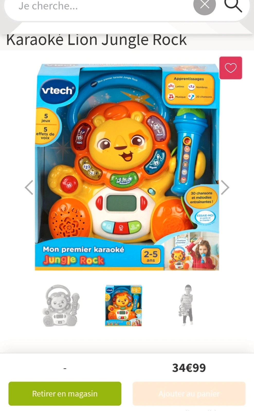 ② Vtech Karaoke vriendje — Jouets