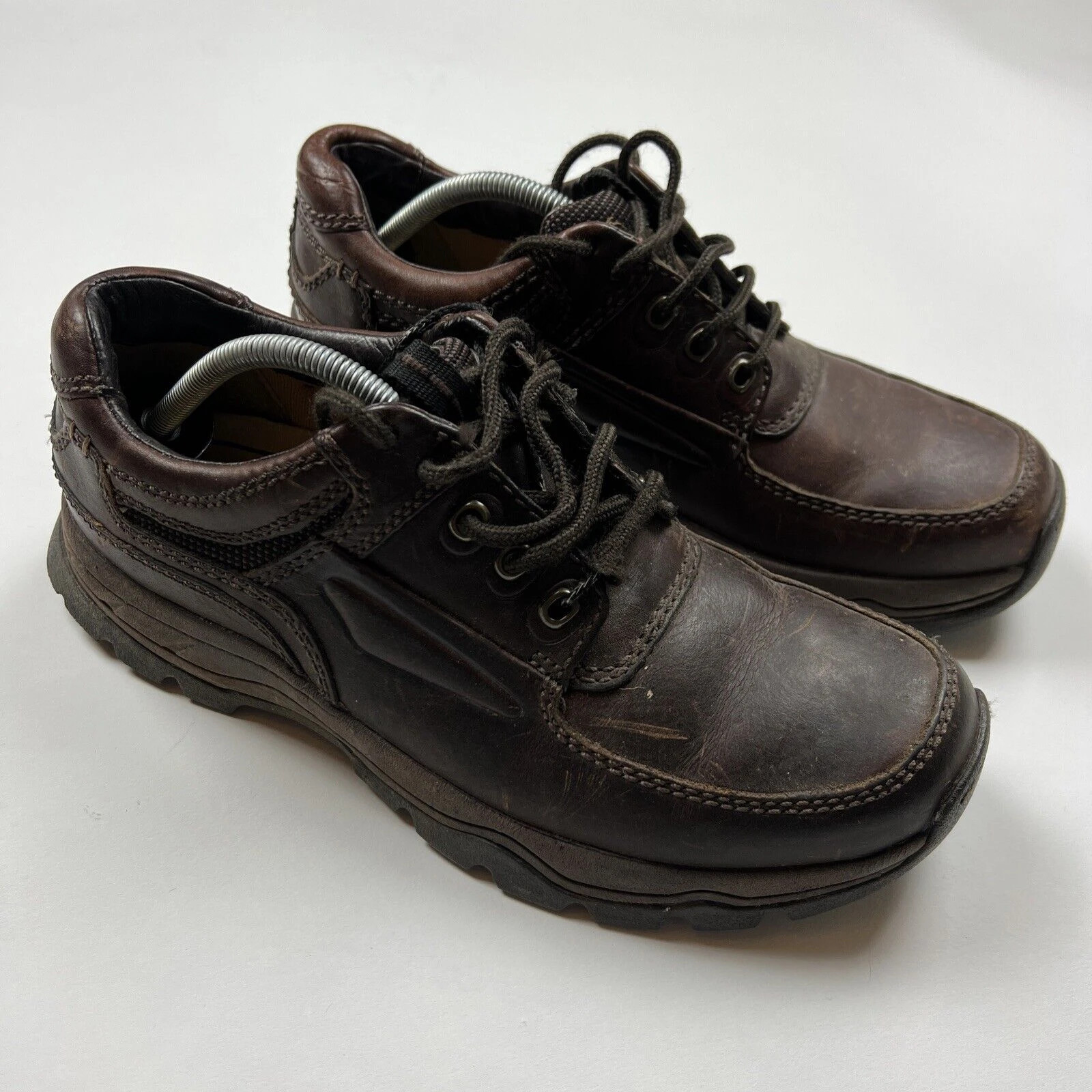 Clarks Active Air Brown Leather Lace Up Shoes Boots Size UK7G Vinted