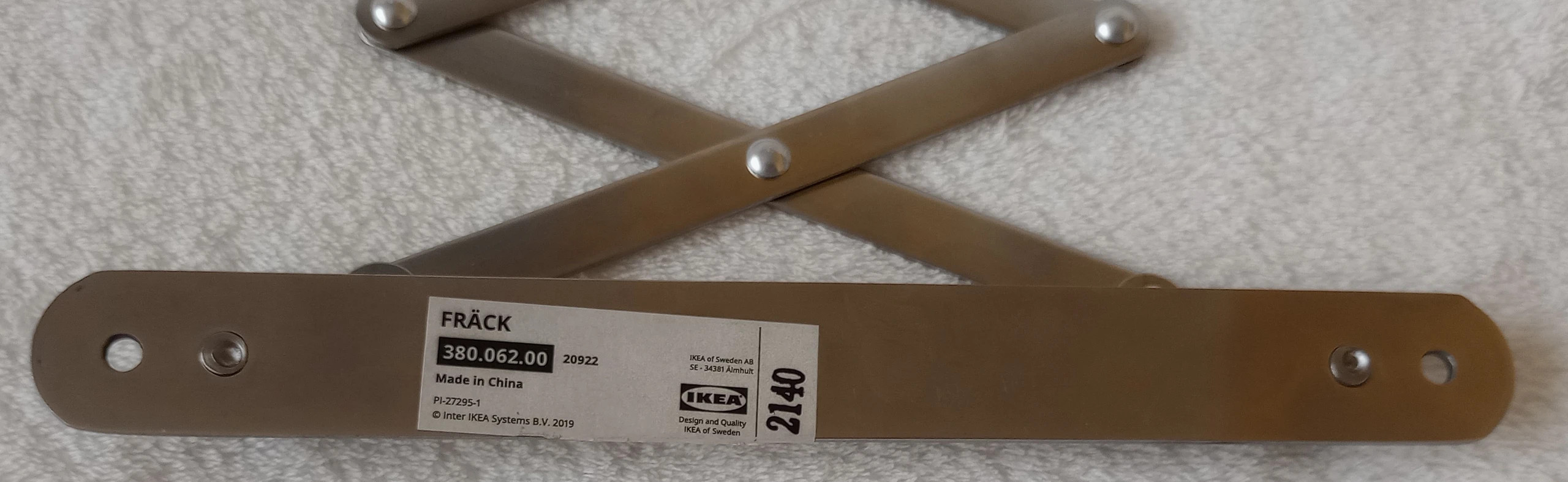 Lusterko Ikea Frack 17cm wiszące ścienne regulowane