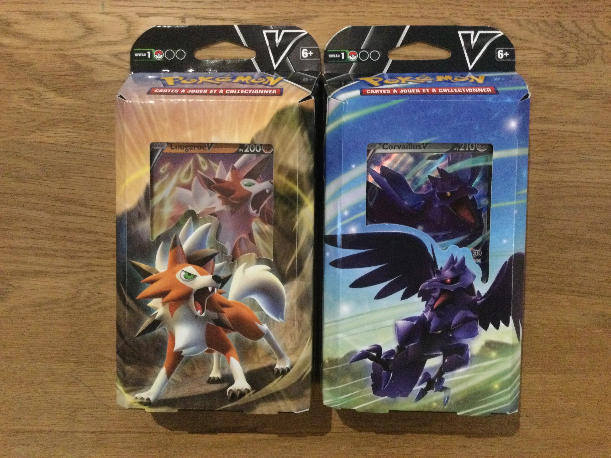 Pokémon Deck Combat-V Lougaroc-V VS Corvaillus-V