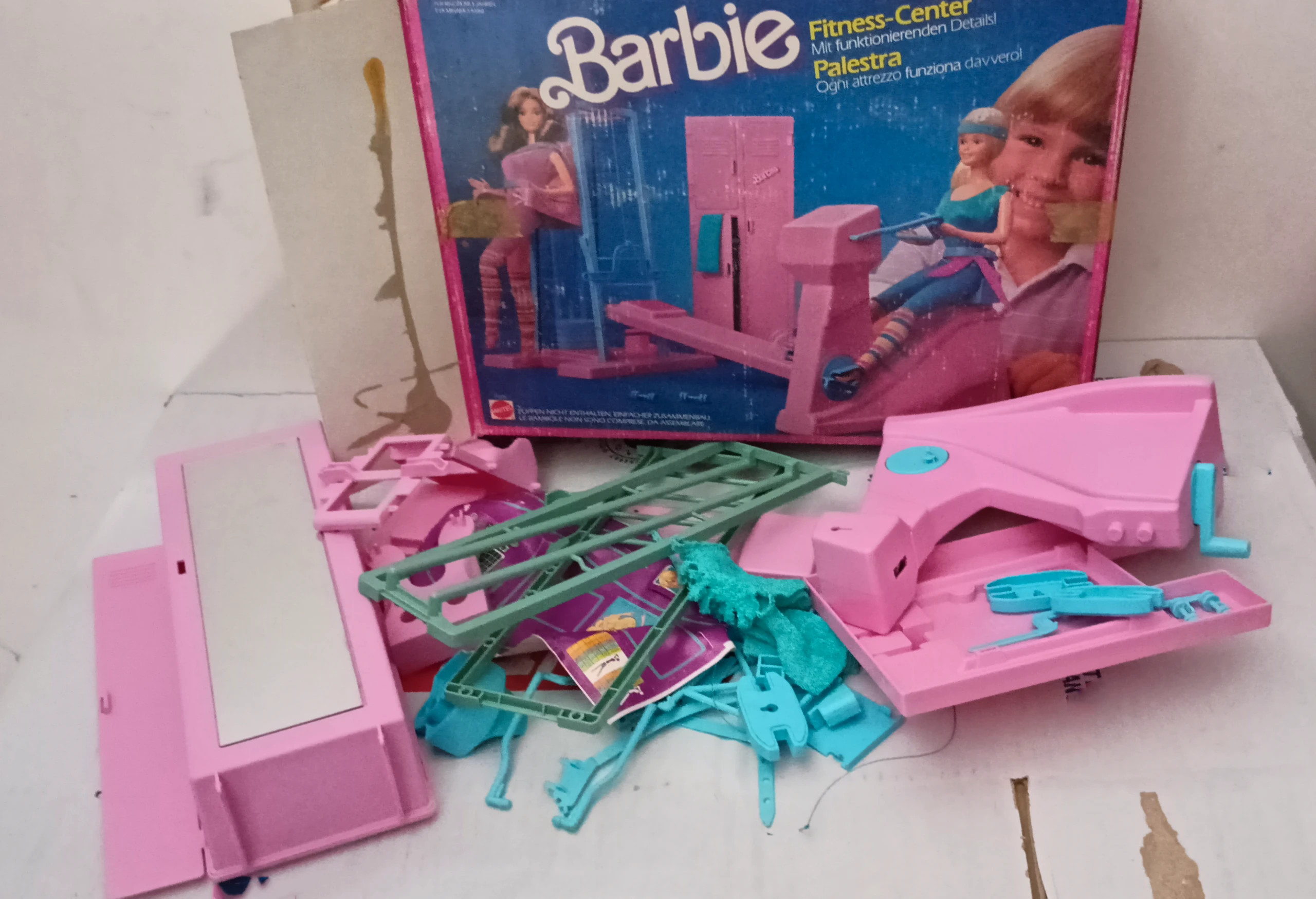 Barbie Palestra Fitness center Mattel anni 80 scatola