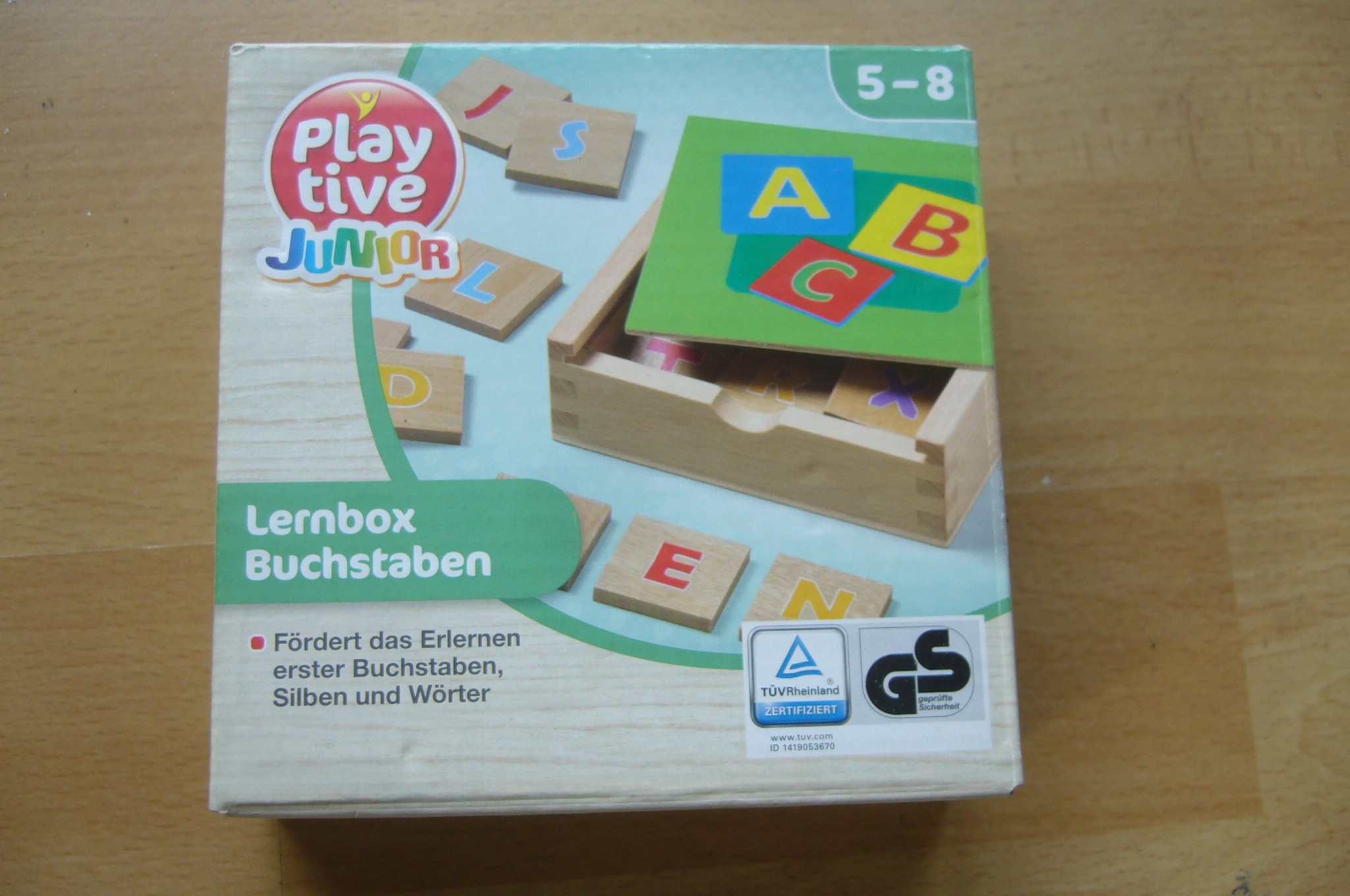 Echt - Holz -Buchstaben | für Kinder Vinted ab Jahre - Lernbox 5