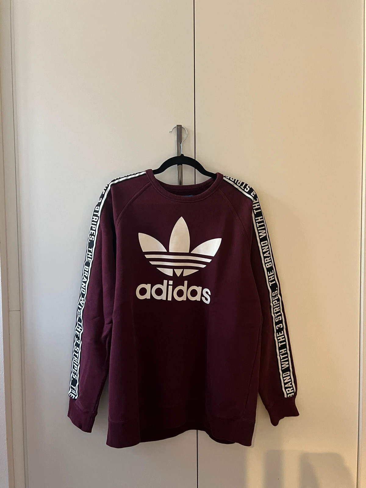 Felpa bordeaux adidas sales