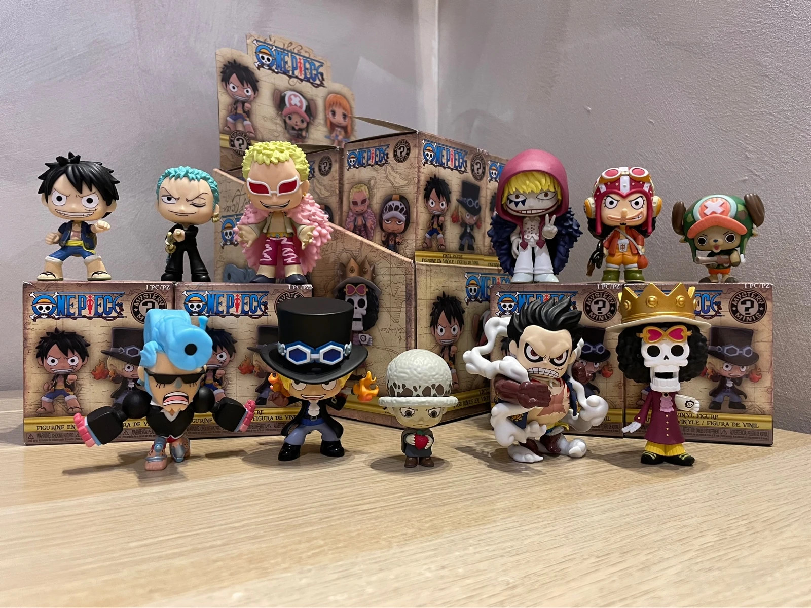 One Piece Funko pop Mystery Minis collection