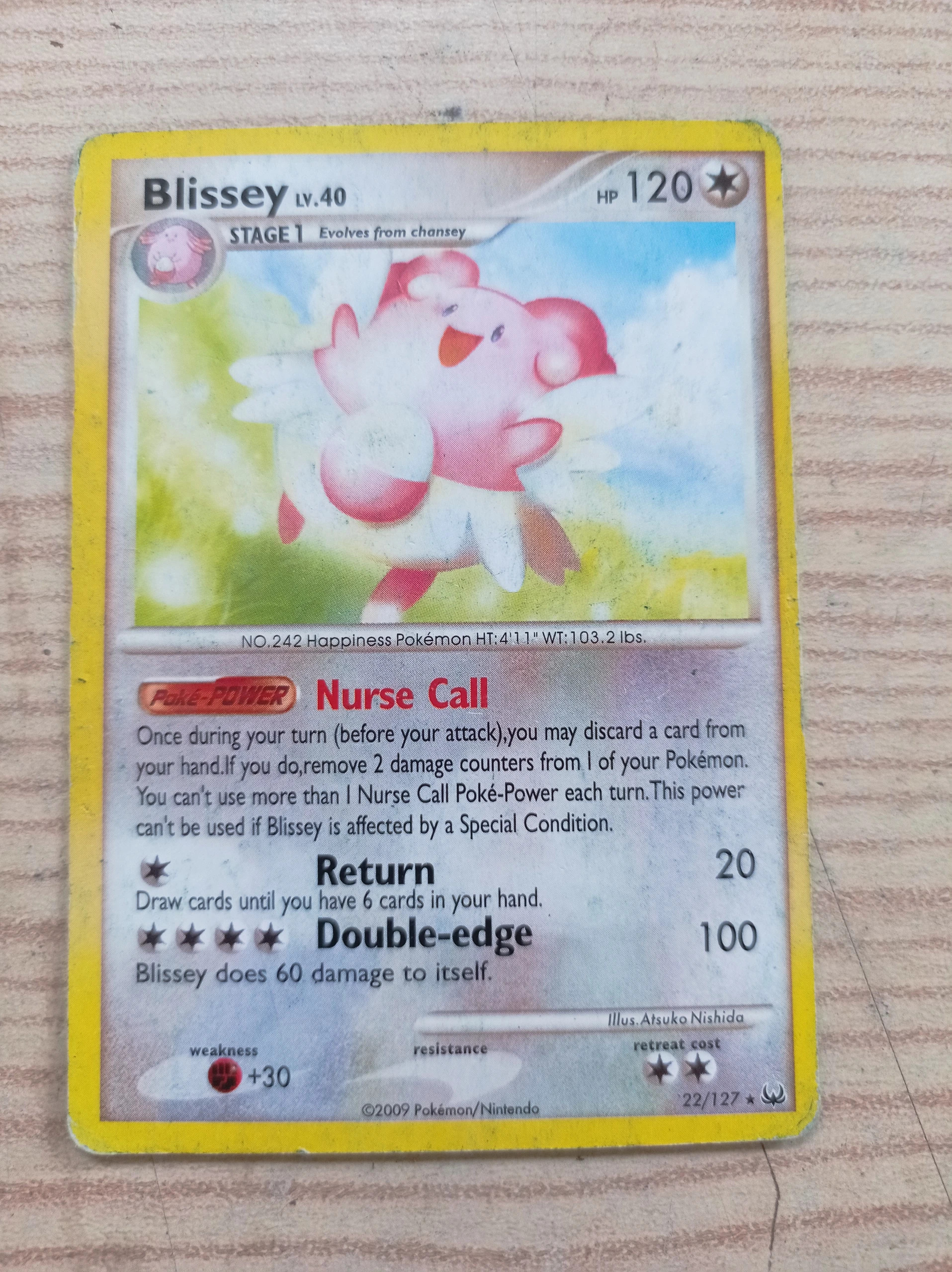 Carta Trading Card Pokemon Blissey LV.40 22-127
