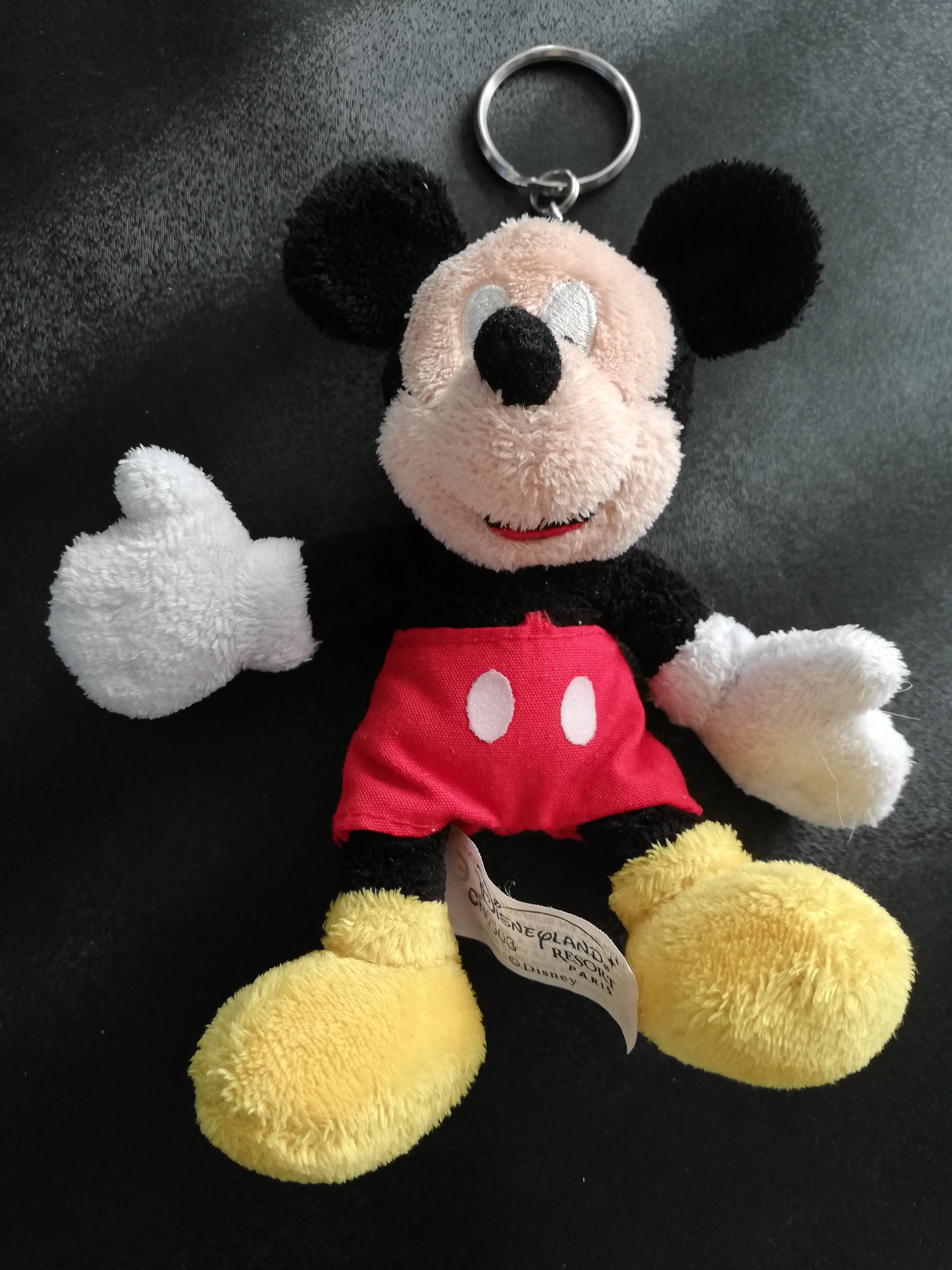 Peluche Mickey porte clefs disneyland paris