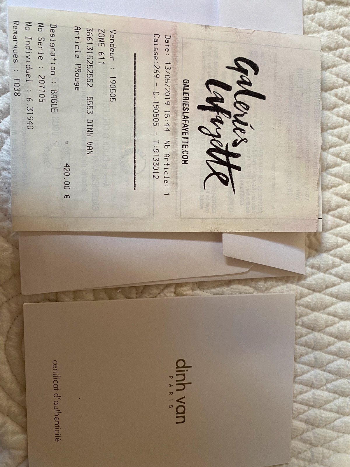 Dinh van galerie lafayette hotsell