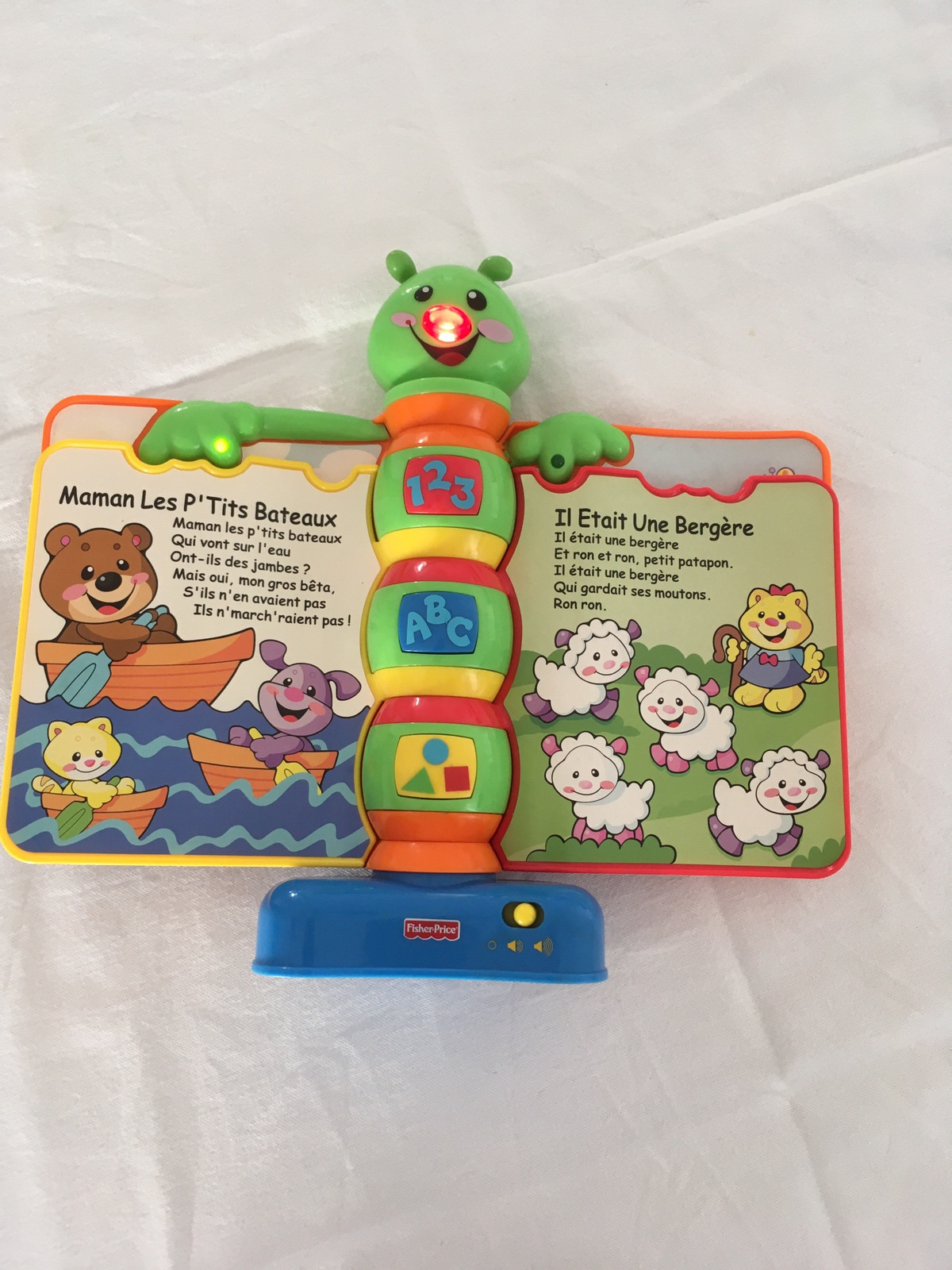 Fisher-price - livre interactif comptines - livre bébé - 6 mois et + Fisher  Price