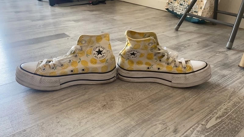 Converses Citron plateforme 36 Vinted