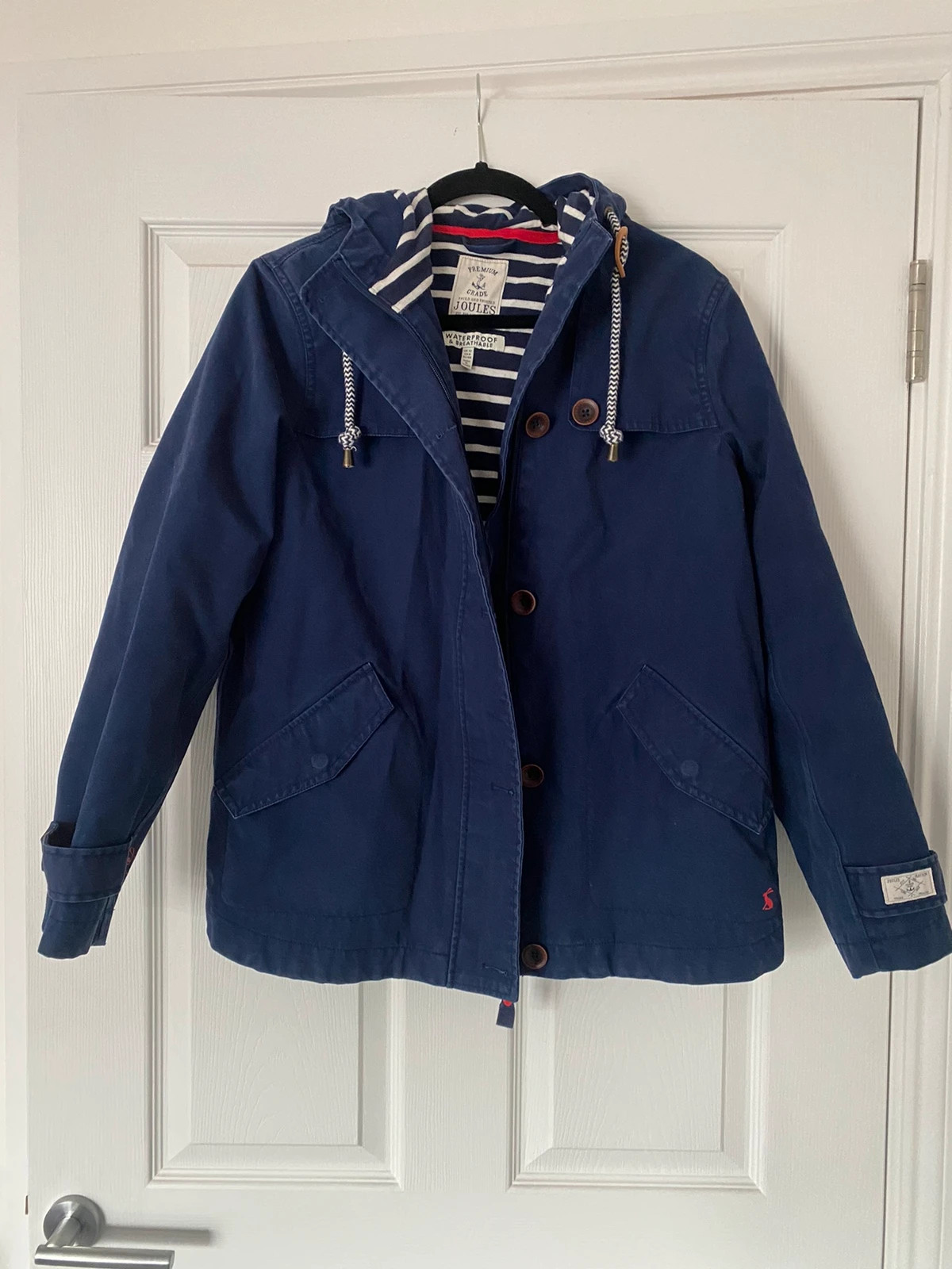 Womens Joules coastal Jacket rain coat size 12