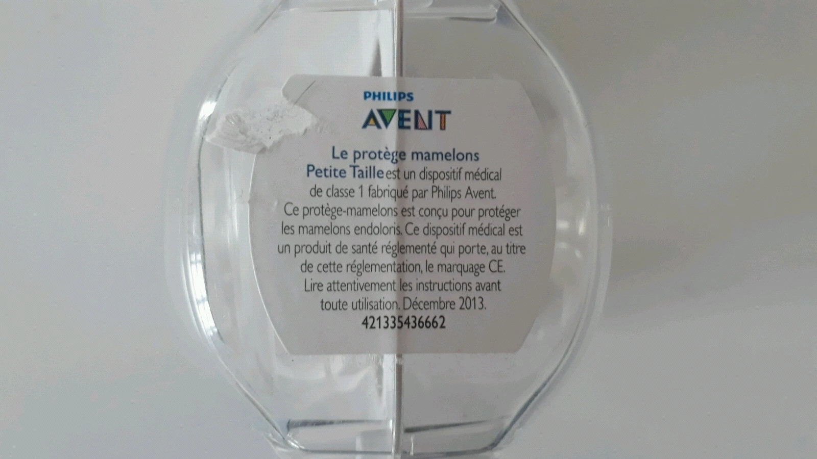 AVENT PROTEGE MAMELON PETITE TAILLE