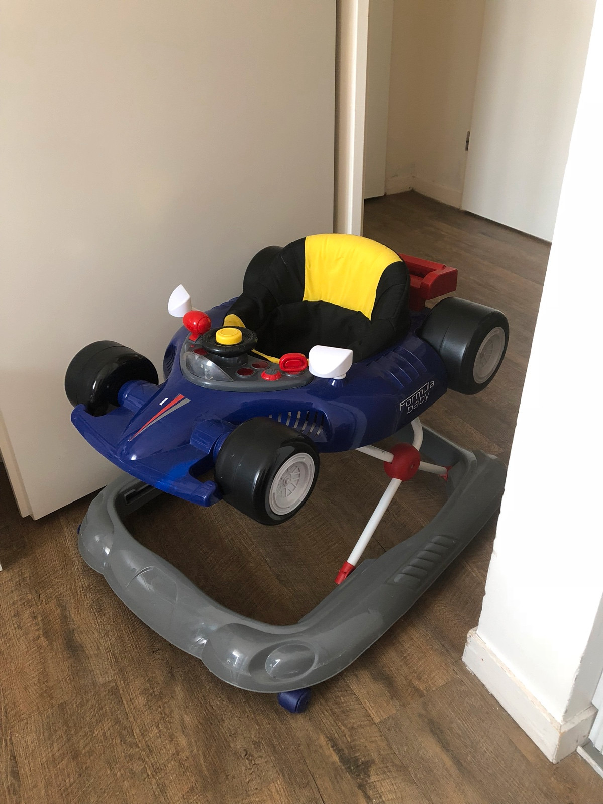 Trotteur voiture de course Bleu de Formula Baby, Trotteurs : Aubert