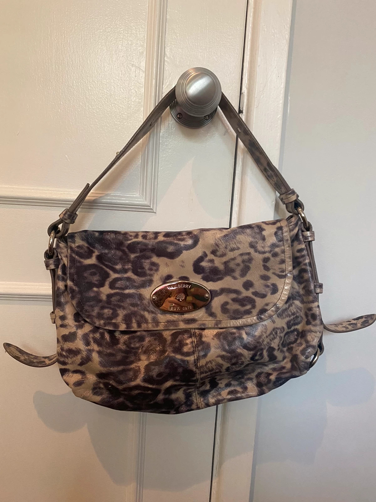 mulberry zebra print bag