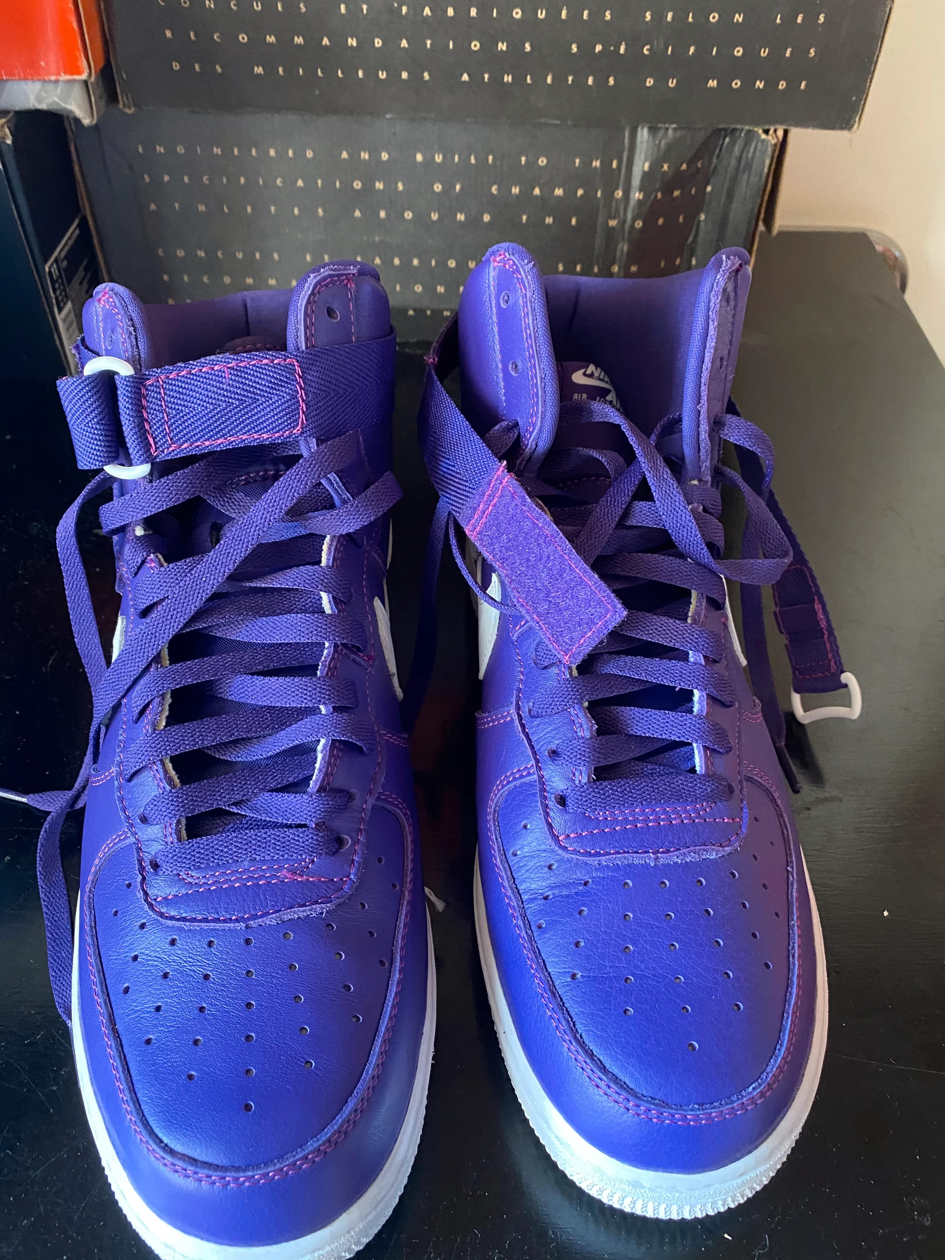 Nike air force high purple shop