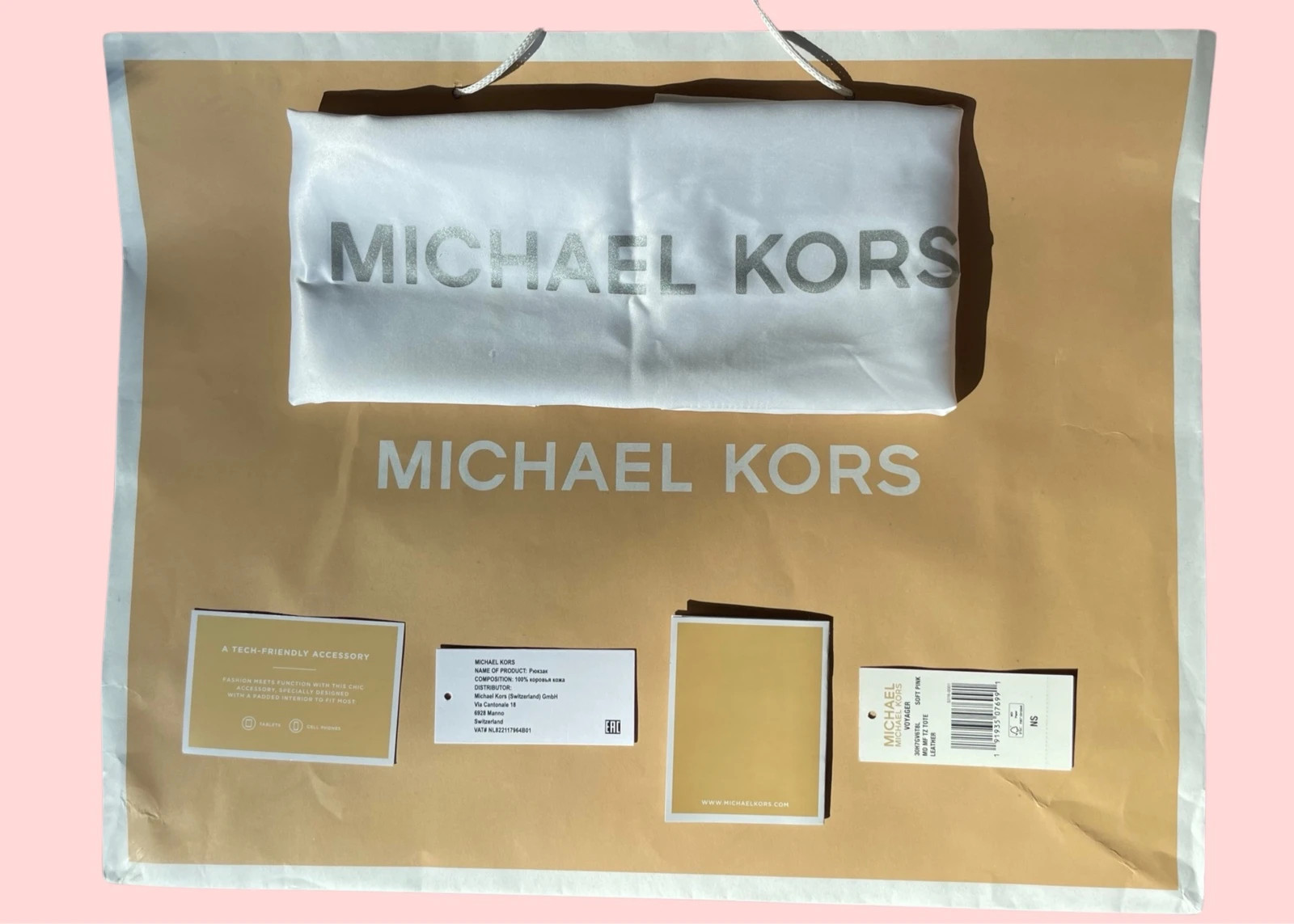 Michael Kors Soft Pink Voyager Tote Vinted