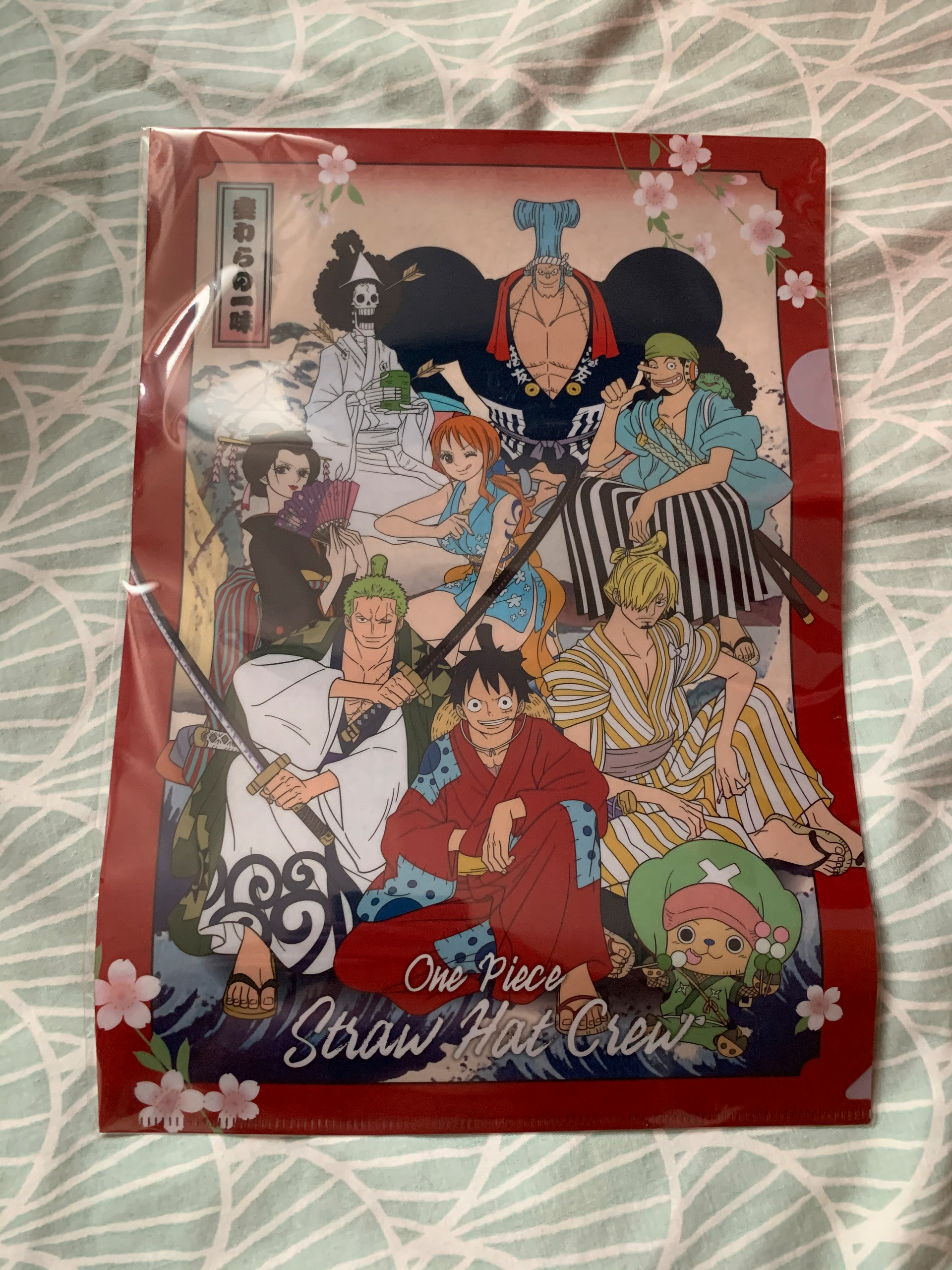 Porte carte one piece manga dessin animé film netflix lanière