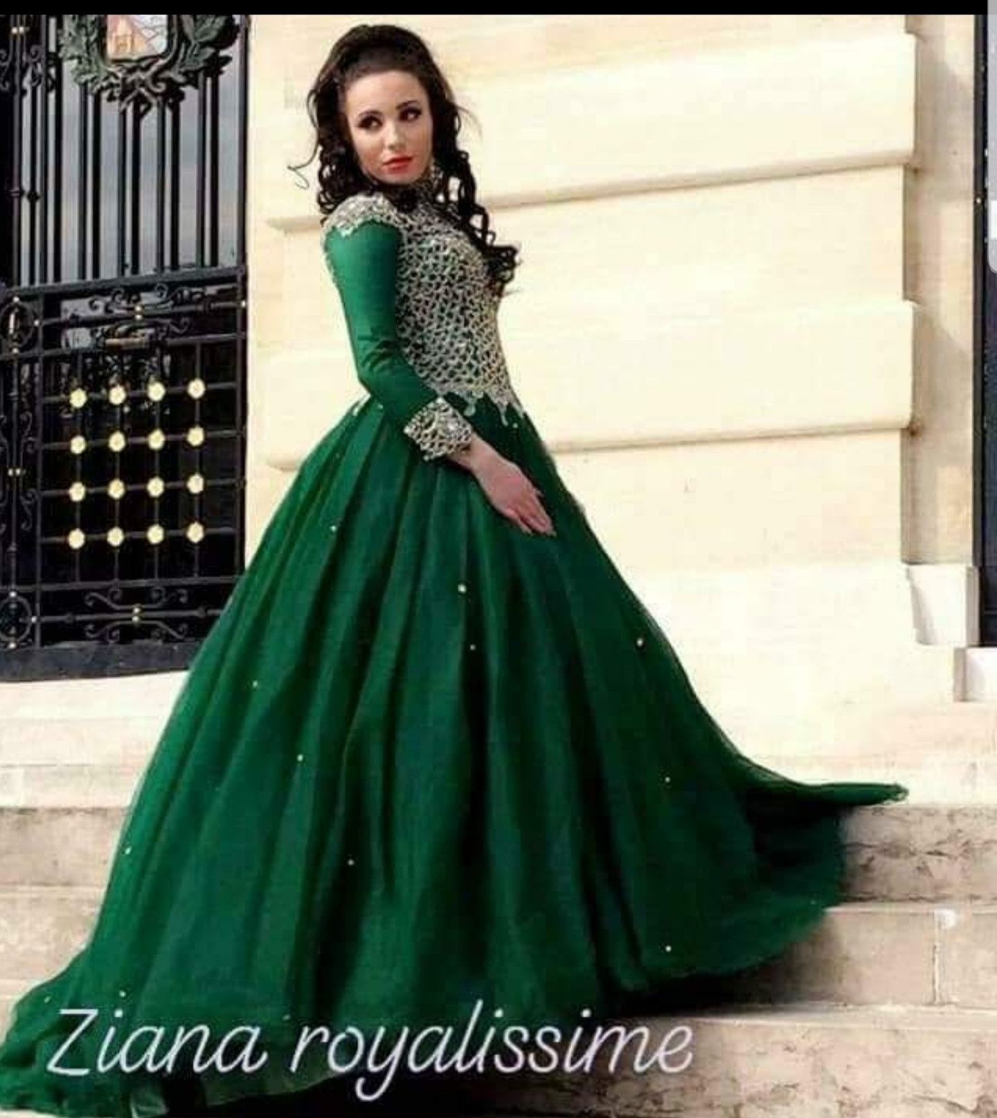 Robe princesse verte Vinted