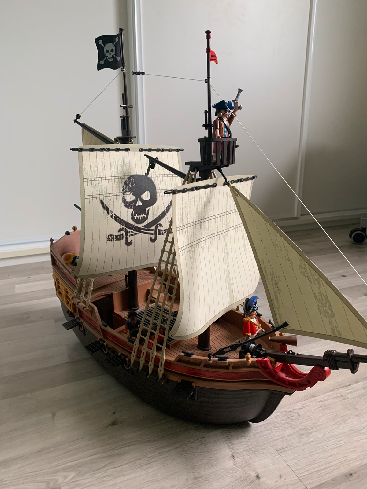 Playmobil pirate, sailing, fishing boat