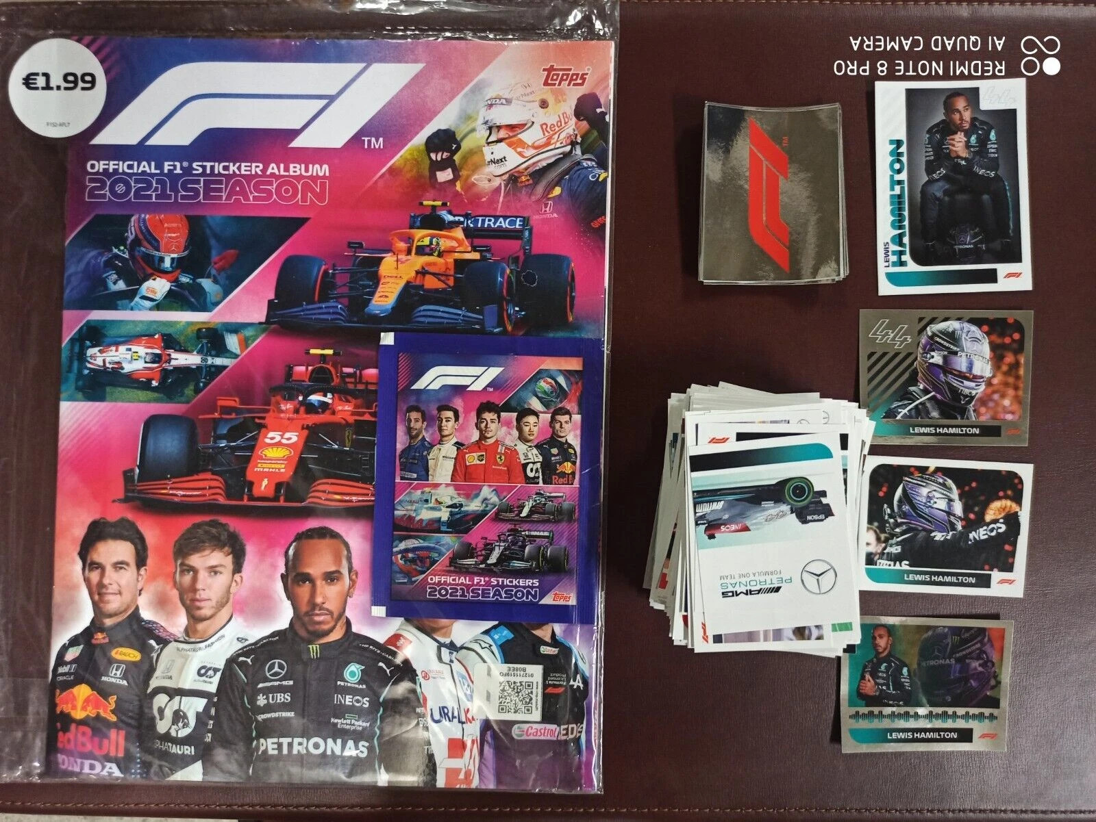 Formula 1 F1 2022 Complete Set 154 Stickers + Empty Album Italian