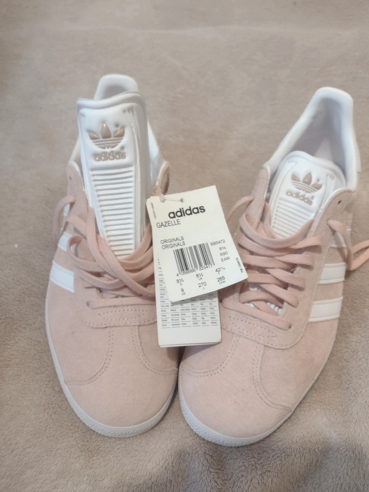 Adidas rose gazelle sales