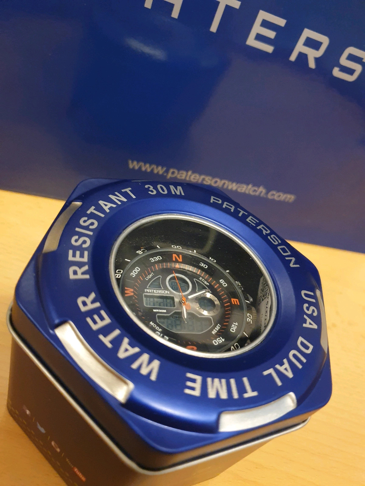 Paterson usa dual time discount water resistant 30m price