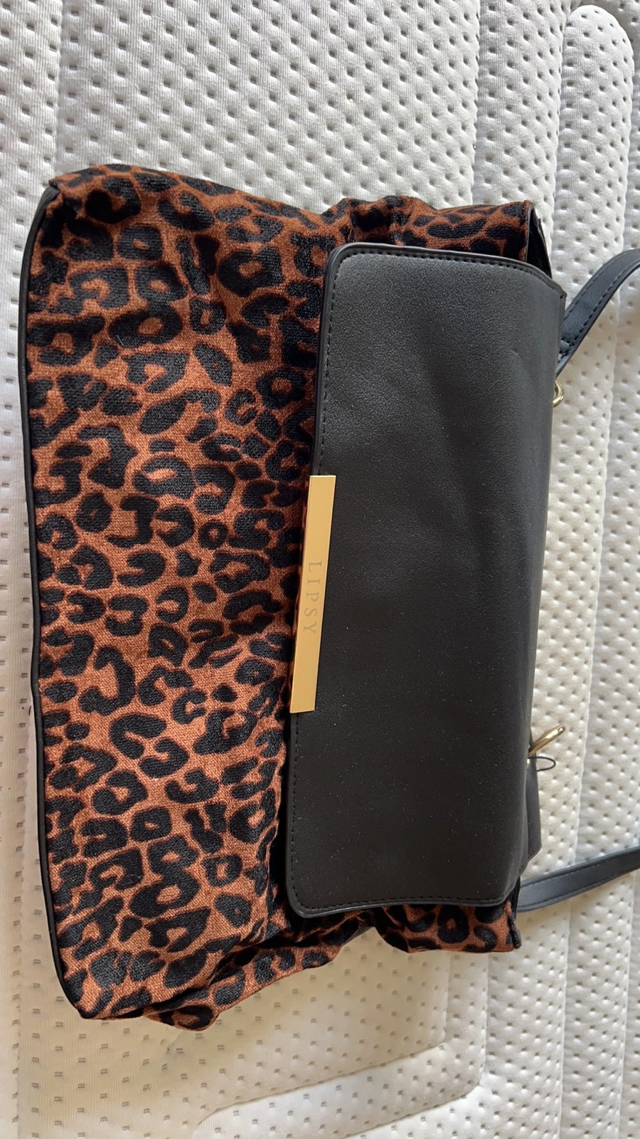 Lipsy leopard store print handbag