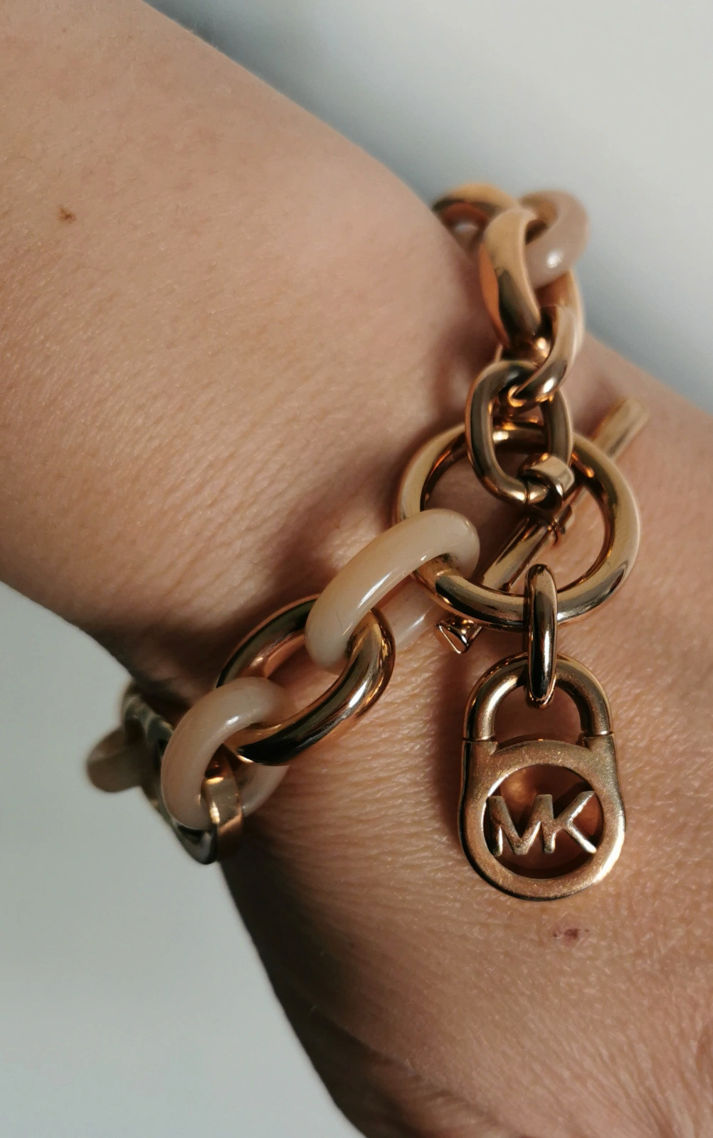Michael kors rose gold bracelet sale sales