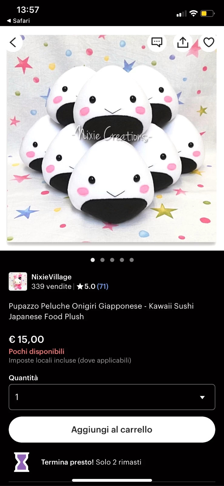 Peluche Kawaii Sushi