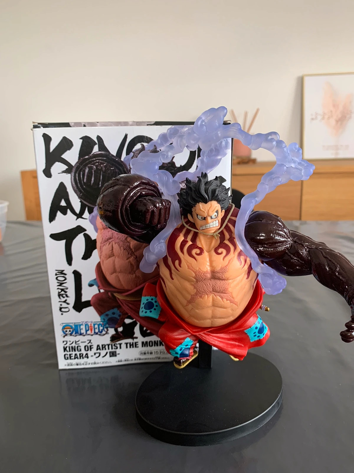 Monkey D. Luffy Figurine One Piece Figure Luffy Gear 4, Figure Wano Kuni  Anime Monkey D Luffy Figure, Figurine Décoration Objet[4]