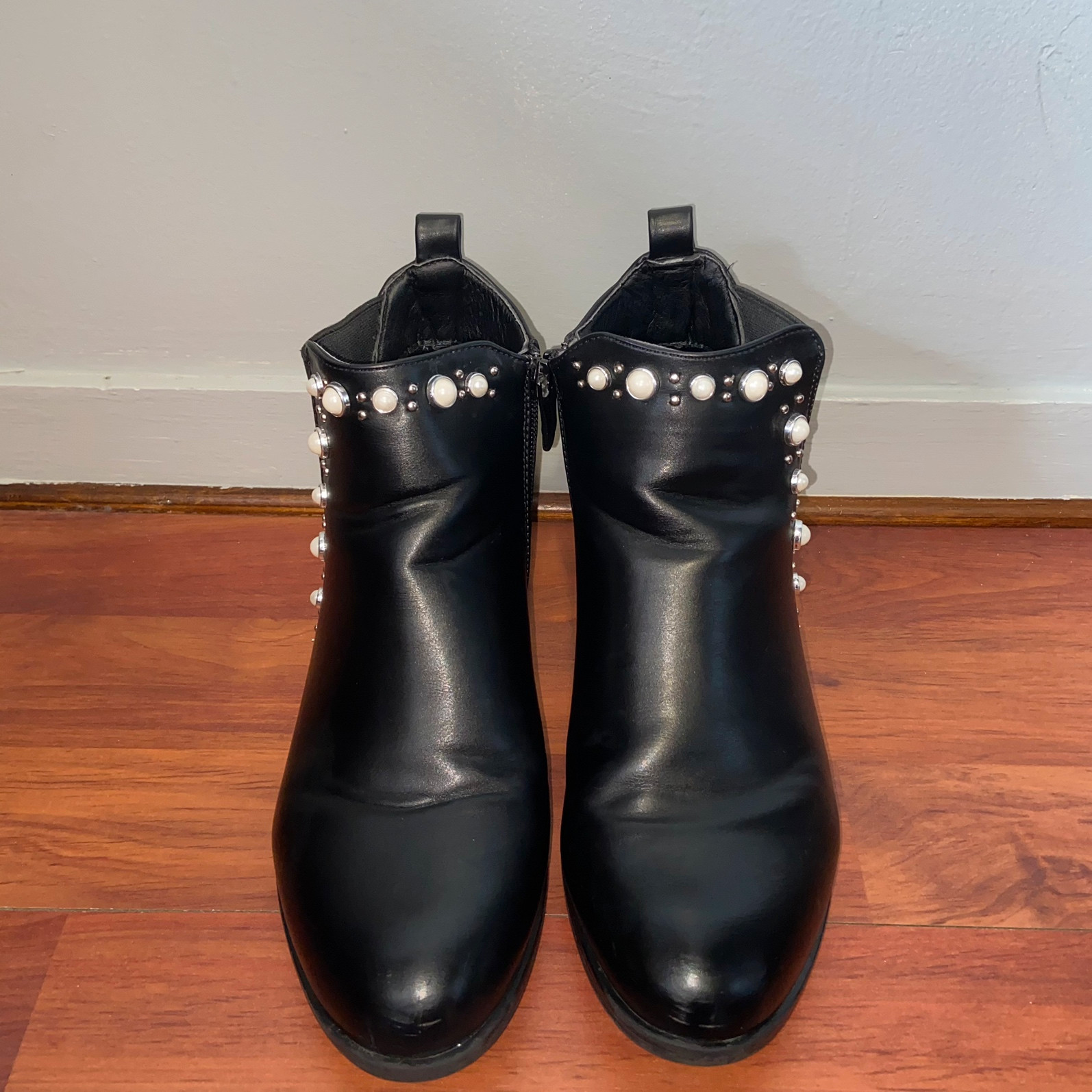 Bottines perles sales clarosa