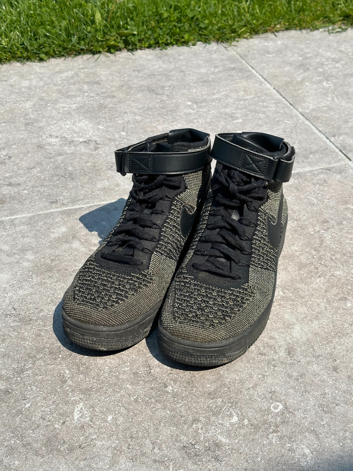 Nike air force 1 flyknit green shop