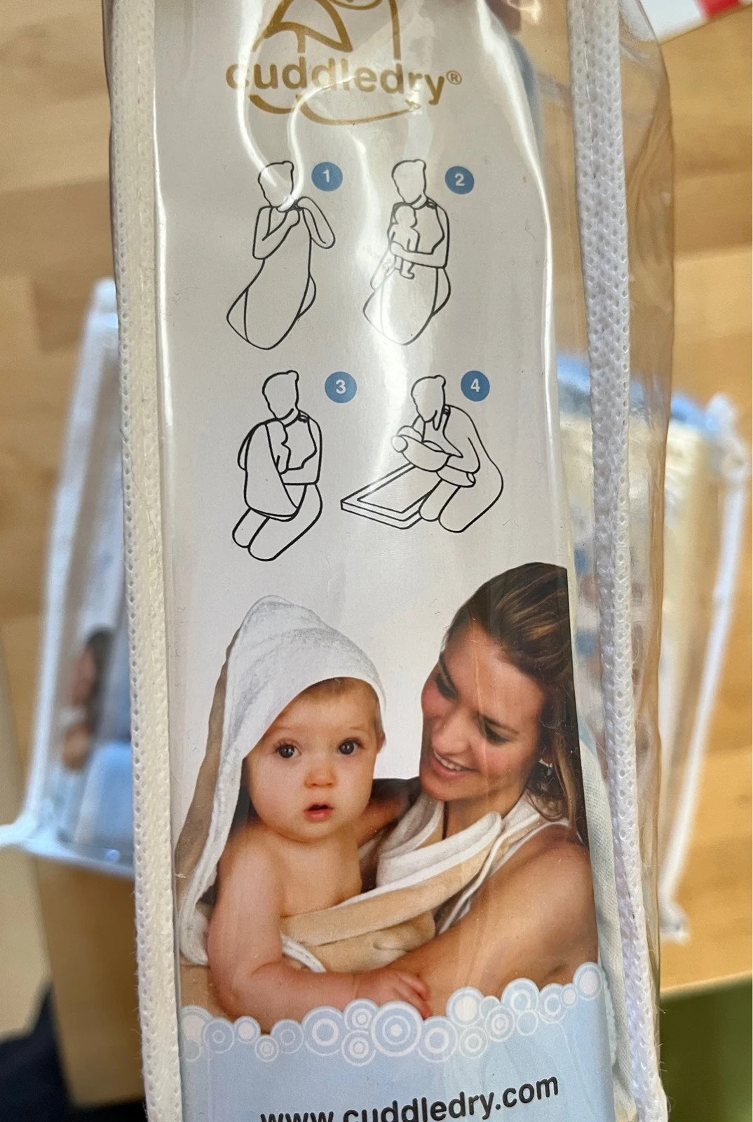 Cuddledry Asciugamano/Accappatoio Neonato a Grembiule | Asciugamani Neonato  con Cappuccio in Morbido Bambù | Accappatoio Bambino Neonato per Bagnetto