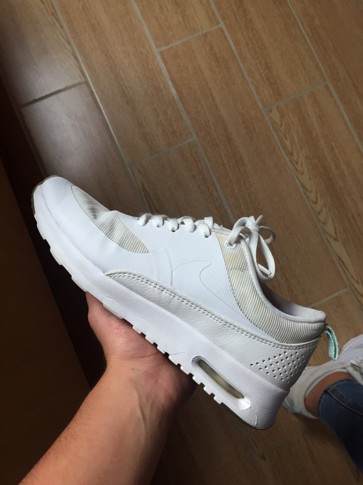 Nike thea femme blanche top strass