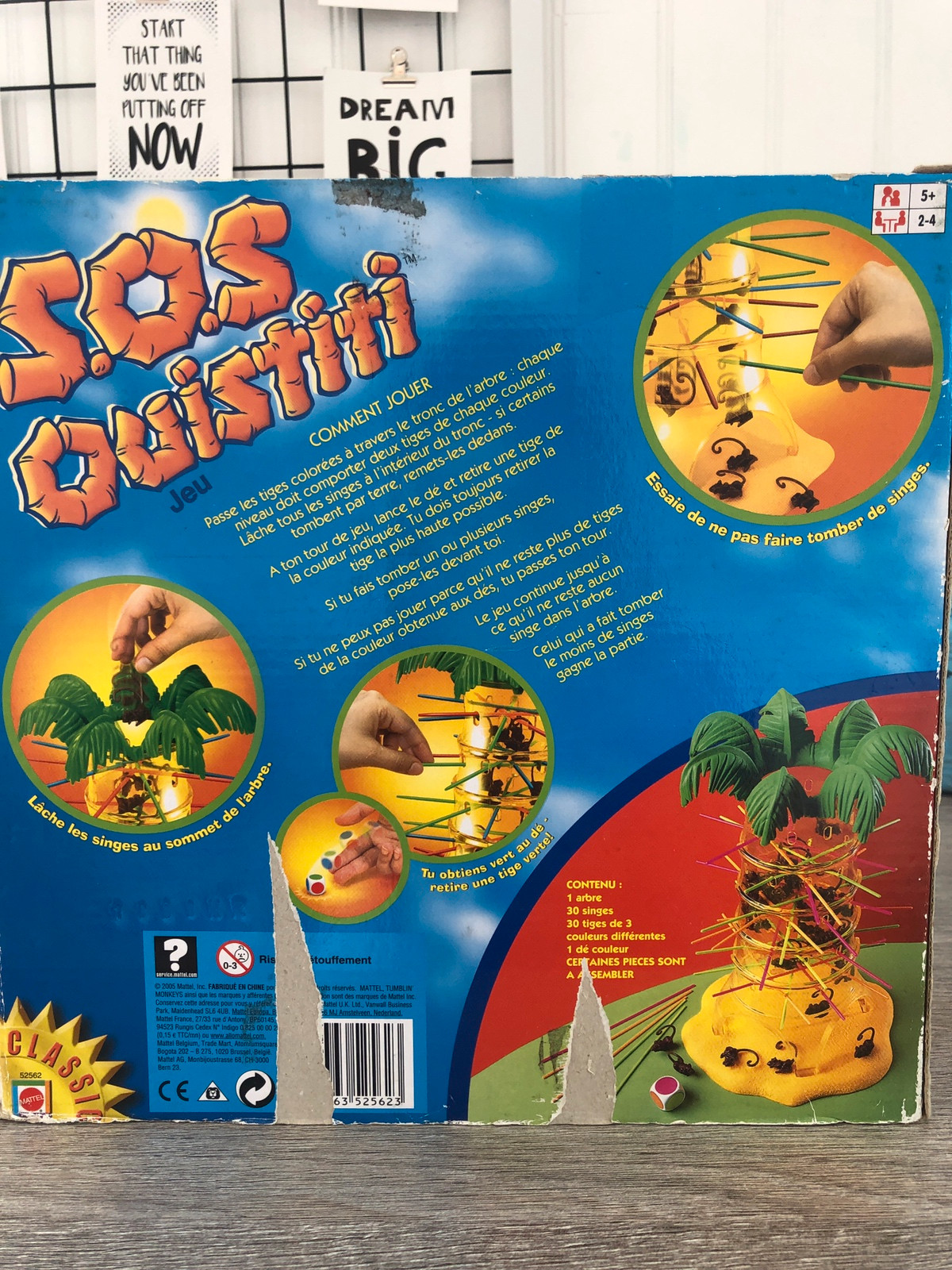 ② SOS Ouistiti - jeu de société Mattel - etat neuf — Jeux de société